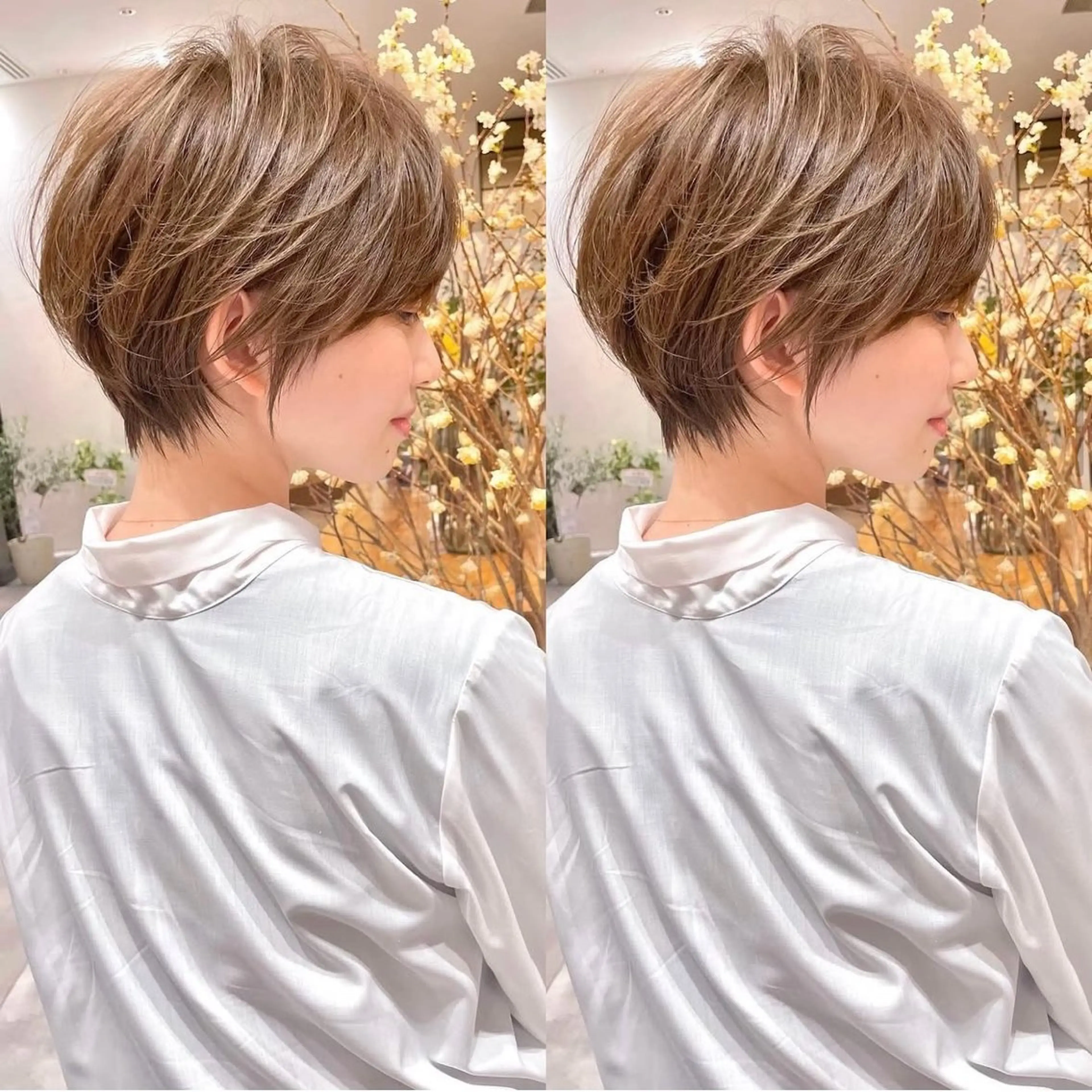 ショート カラー 似合わせカット ショートヘア カット ヘアカラー トリートメント 豊中/ショート特化/ 似合わせ/たかいのヘアスタイル