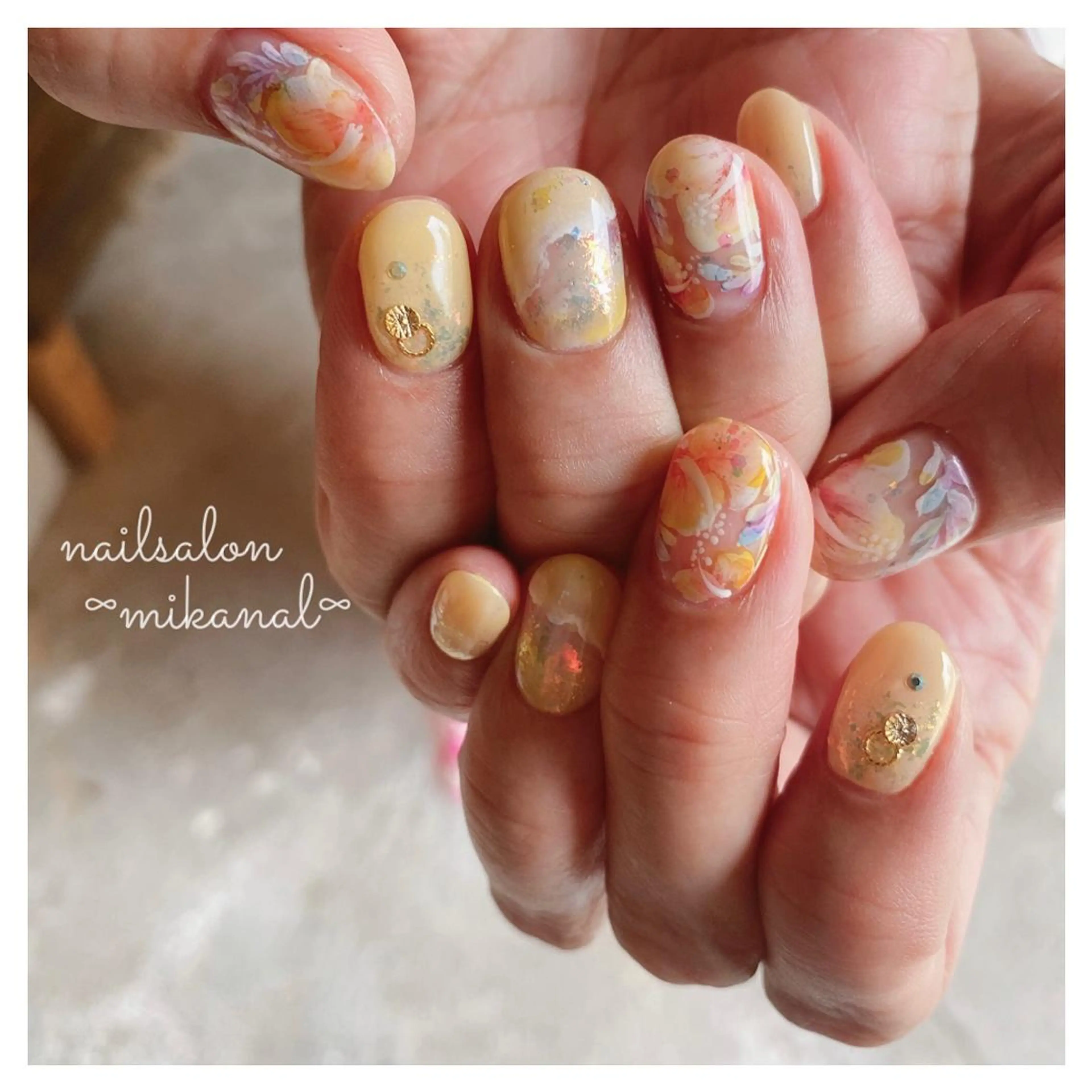 ネイル ハンドネイル nailsalon ∞ ﾐｶﾅﾙ ∞のネイルデザイン