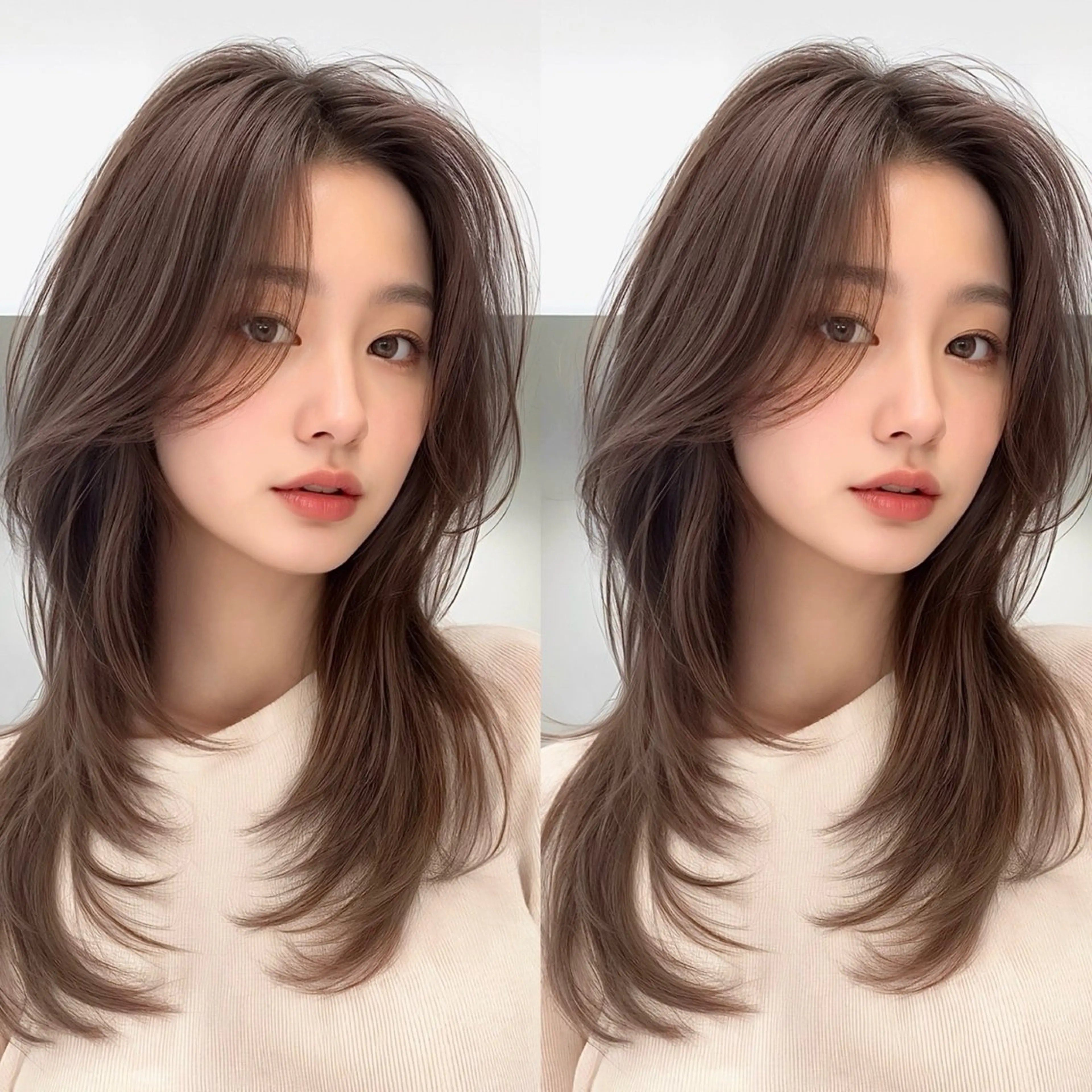 セミロング カラー SALOWIN 新宿三丁目EAST所属・レイヤーカット layercut✂️のヘアスタイル