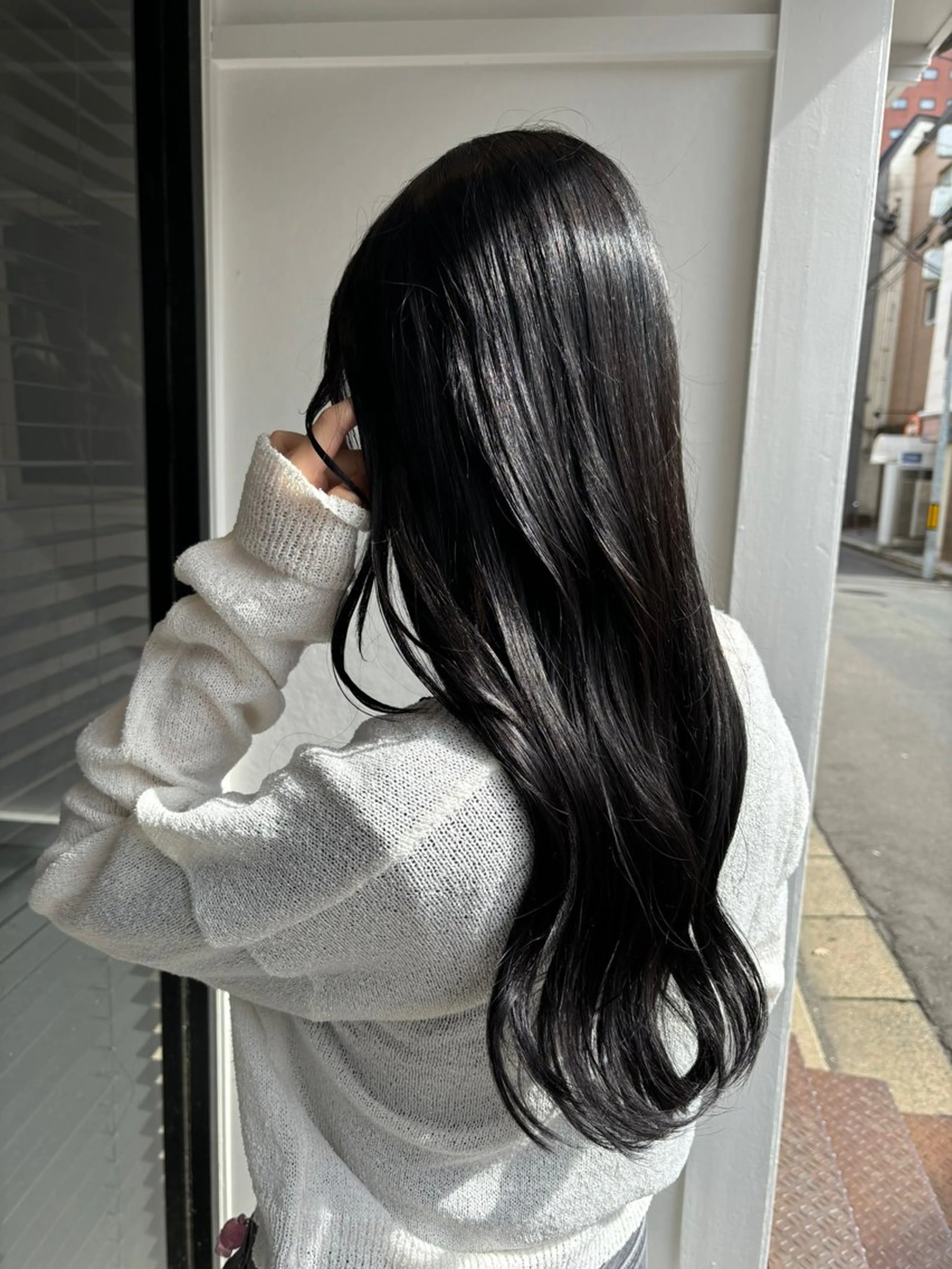 ロング ロング カット ヘアカラー トリートメント tender🐬 まゆかのヘアスタイル