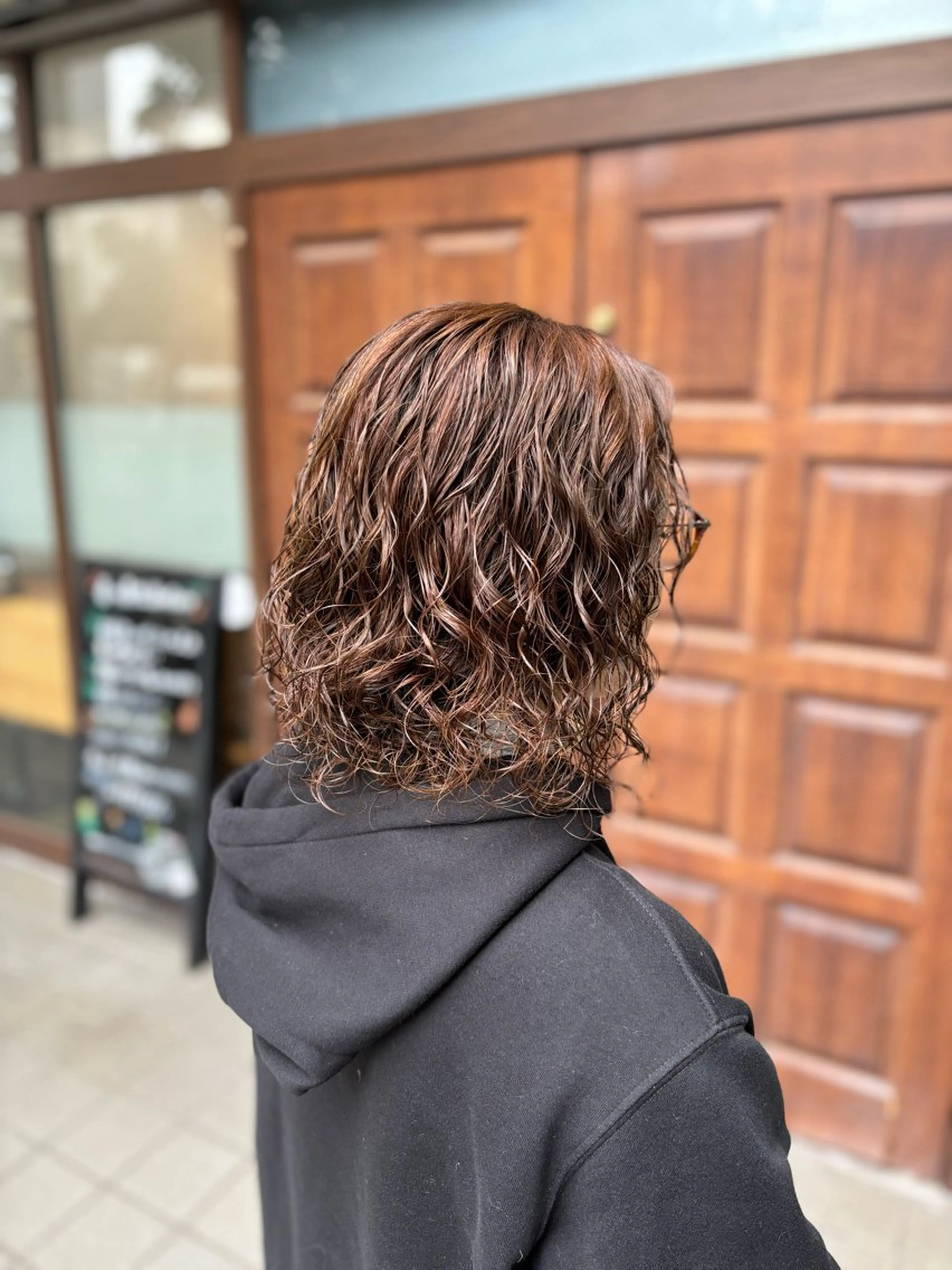 ミディアム パーマ 小顔似合わせカット ┊︎＊AYANO＊のヘアスタイル