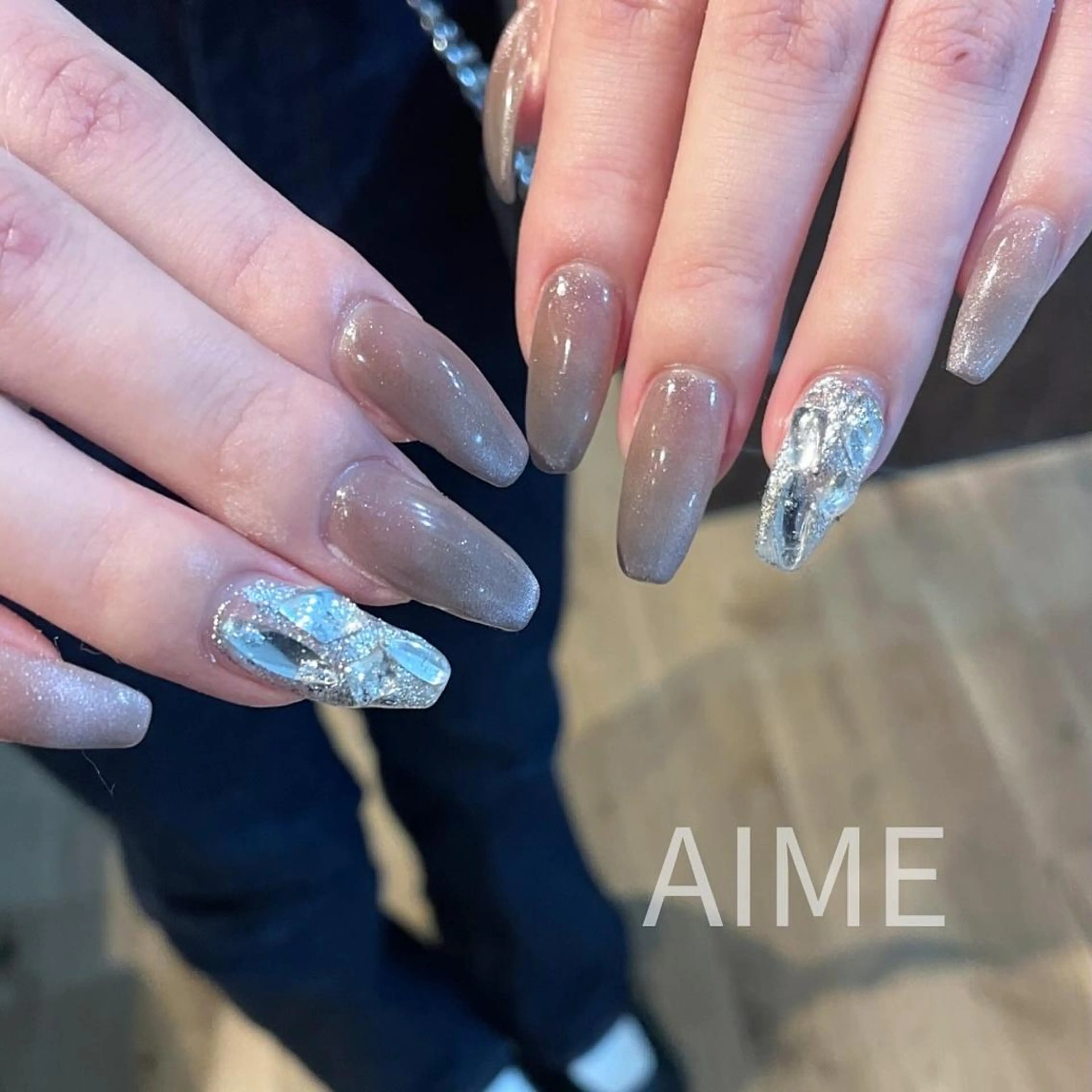 ネイル マグネットネイル ハンドネイル AIME （momo）のネイルデザイン