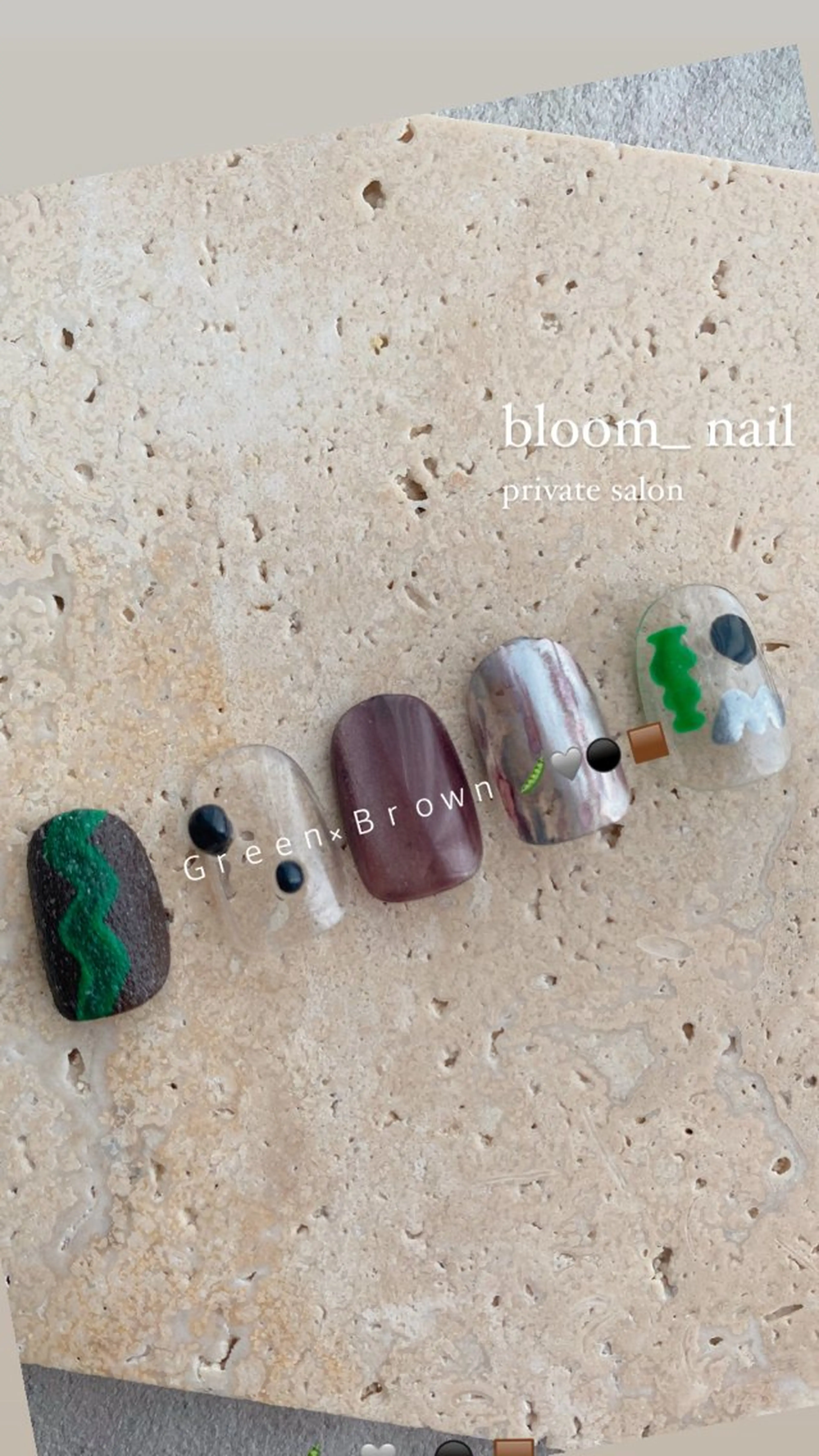 ネイル アートネイル ジェルネイル ホログラムネイル ラメ(グリッター) マグネットネイル bloom_ nailのネイルデザイン