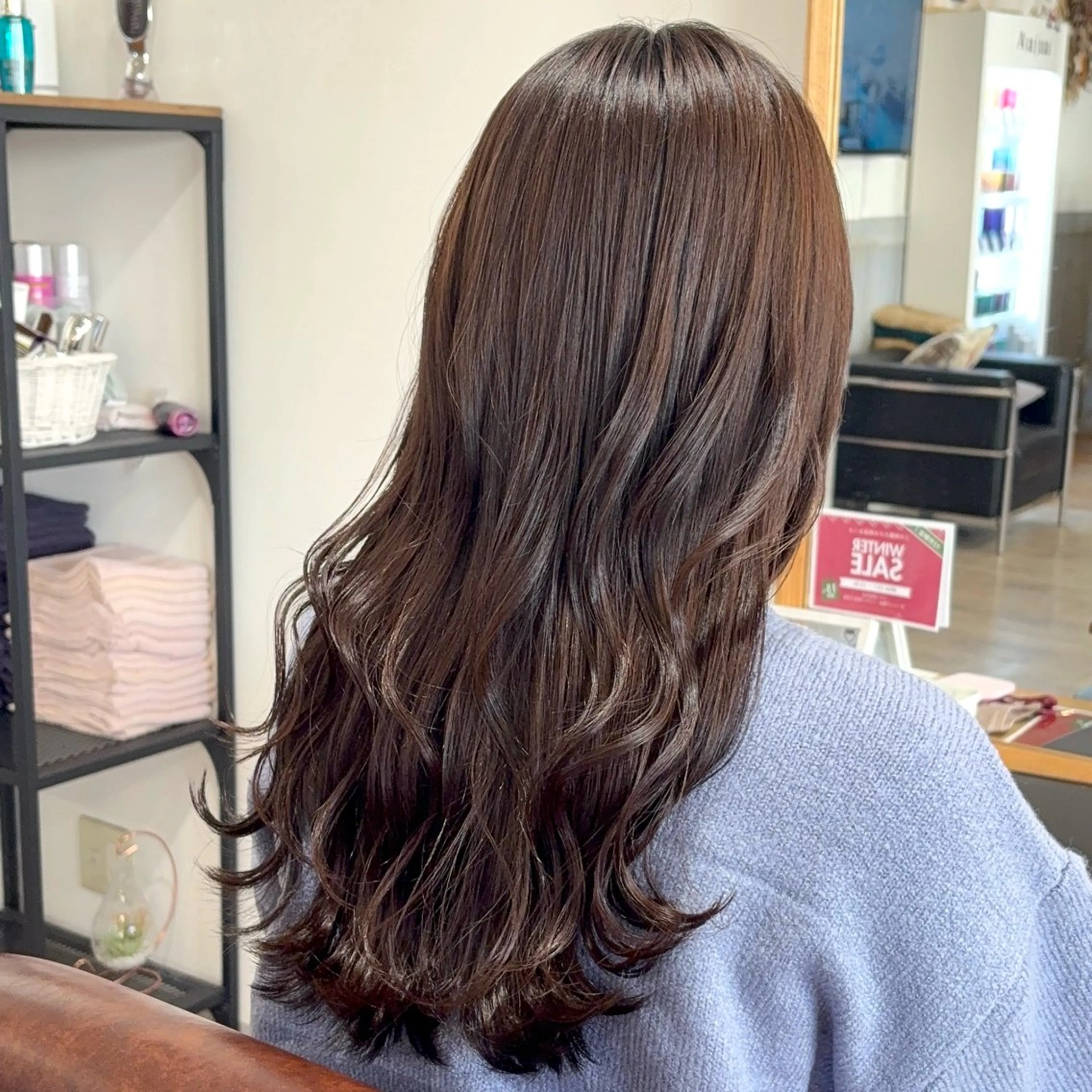 ロング カット ヘアカラー クセ/うねり改善/ 縮毛矯正🫧ゆりのヘアスタイル