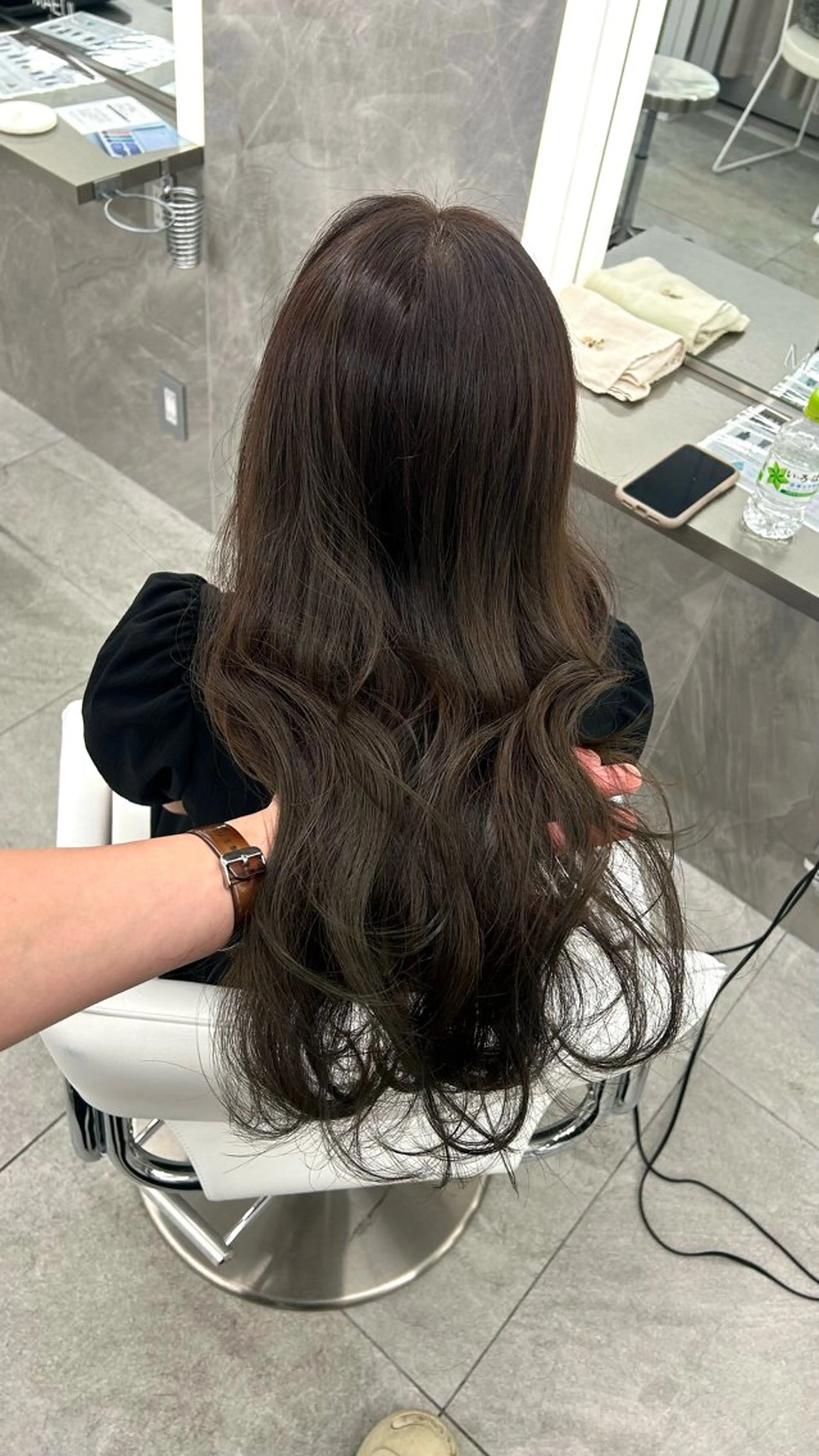 ロング カラー ヘアアレンジ グレージュ オリーブグレージュ オリーブグレー レイヤー/韓国風ヘア /倉又大知のヘアスタイル