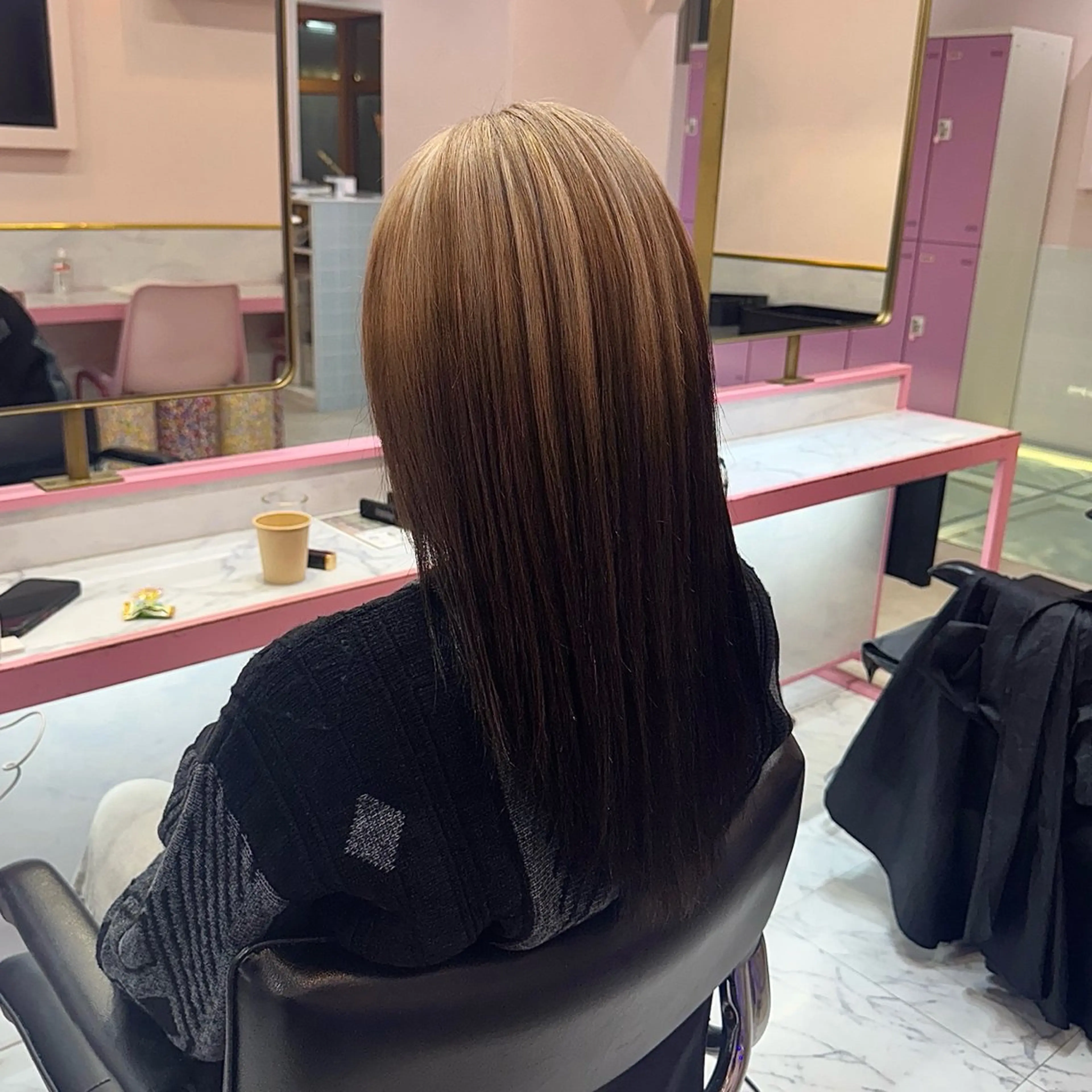 セミロング カラー ヘアカラー トリートメント 高発色/デザイン ☀️toku☀️のヘアスタイル