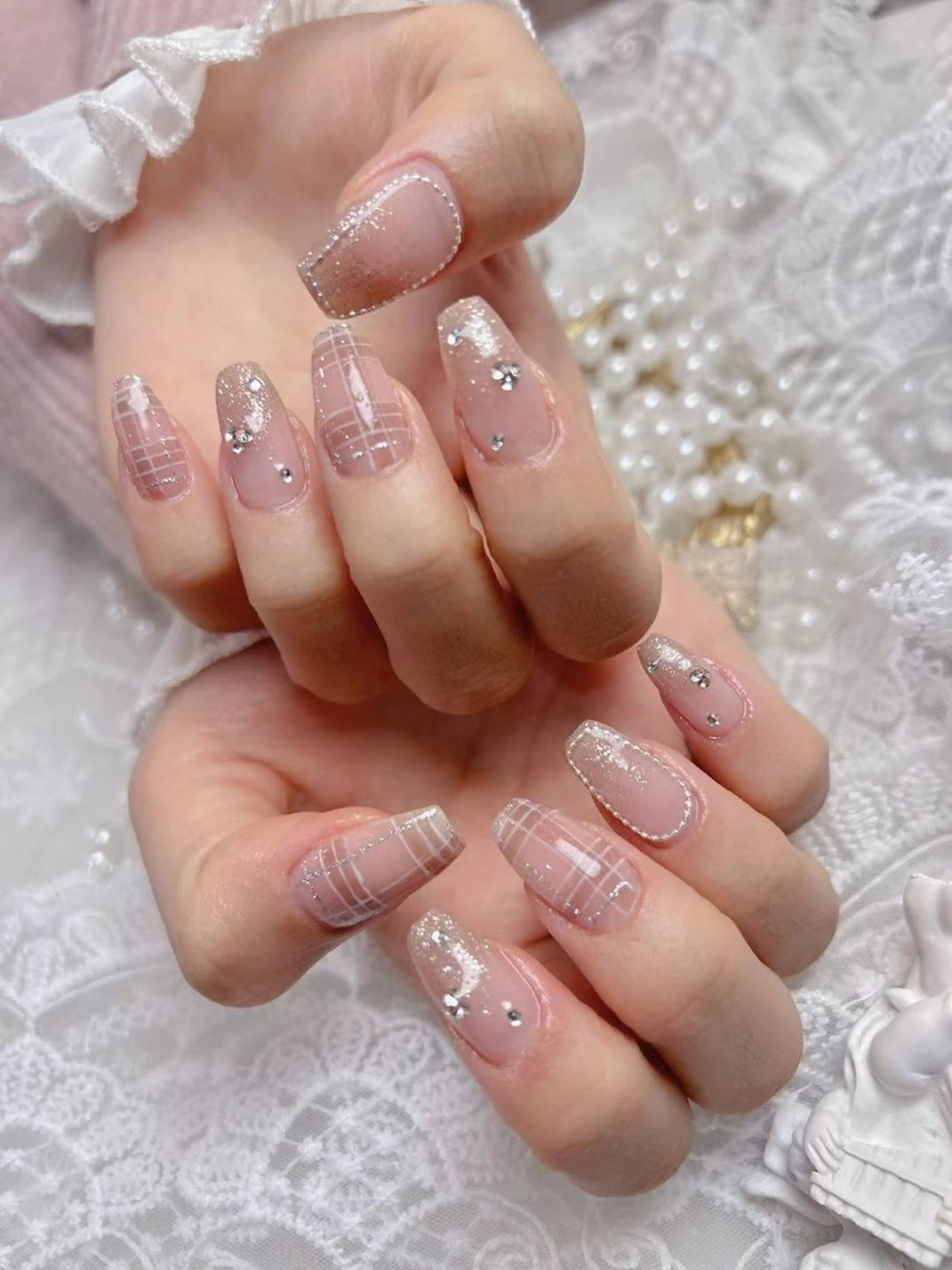 ネイル アートネイル フラワーネイル フットネイル ジェルネイル キラキラネイル Babarla Nailのネイルデザイン