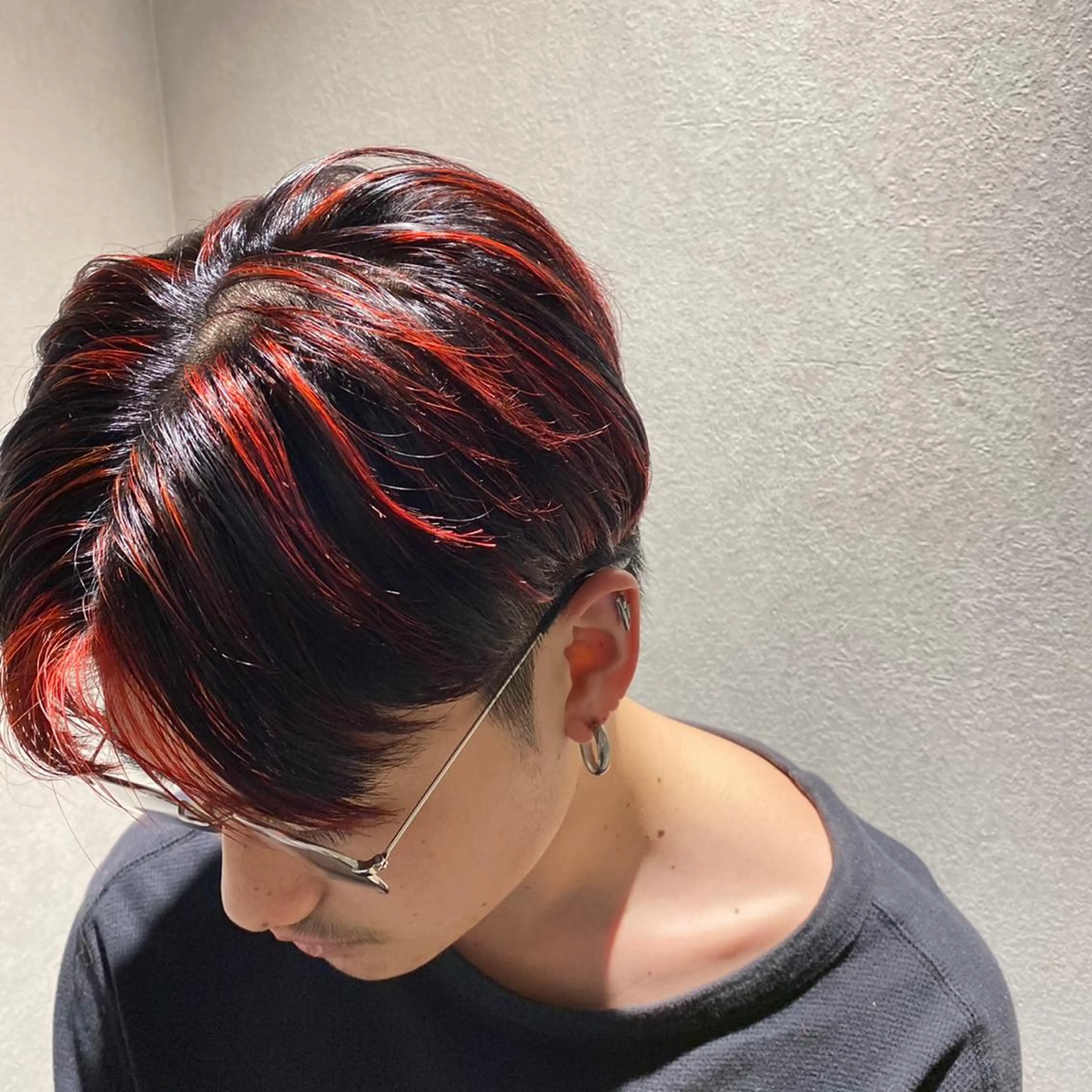 ショート カラー メンズ カット ヘアカラー 宮下 弦也のヘアスタイル