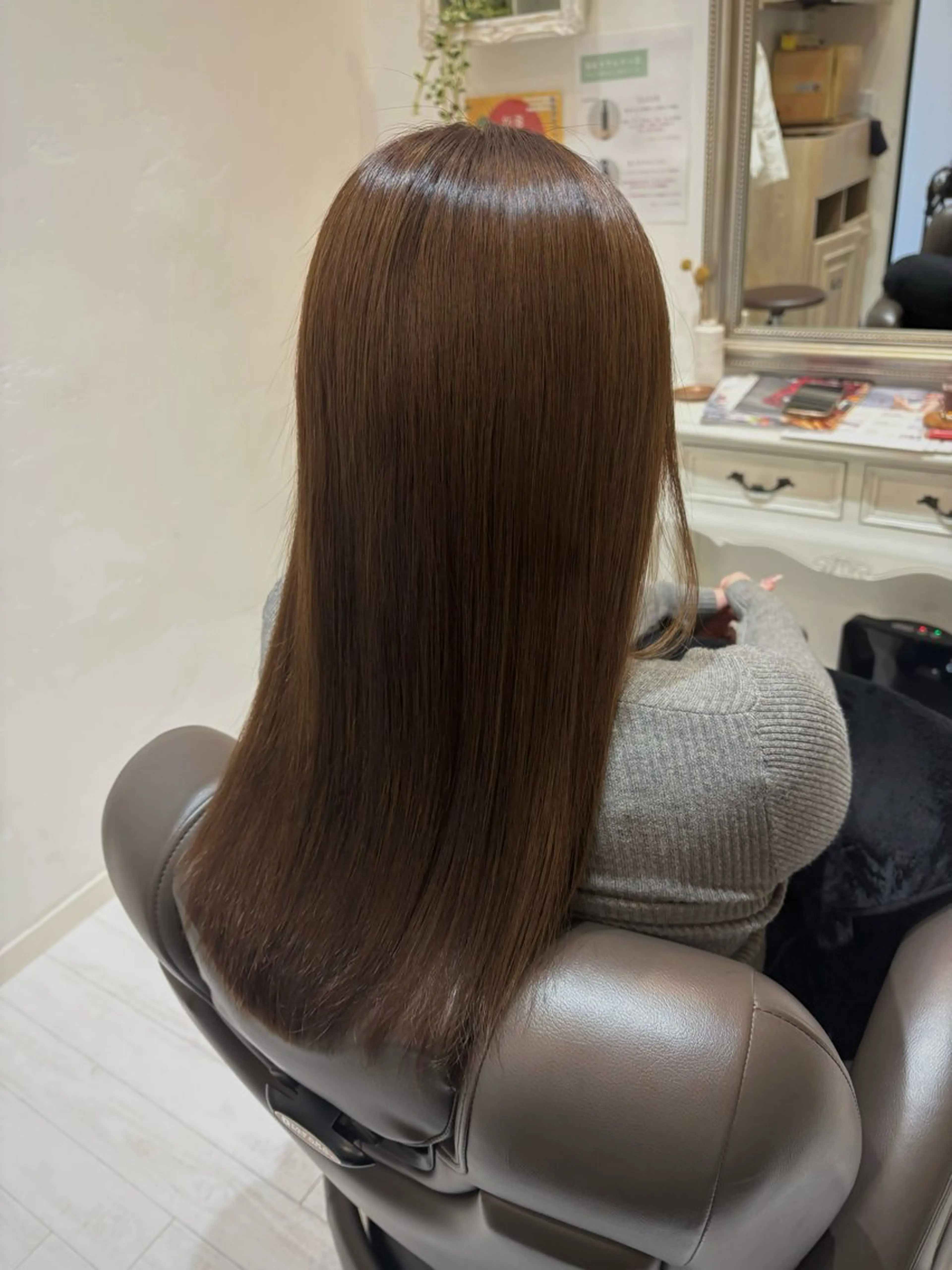 ロング 髪質改善 縮毛矯正 トリートメント 艶髪/髪質改善‎🤍 原田真心🫧のヘアスタイル