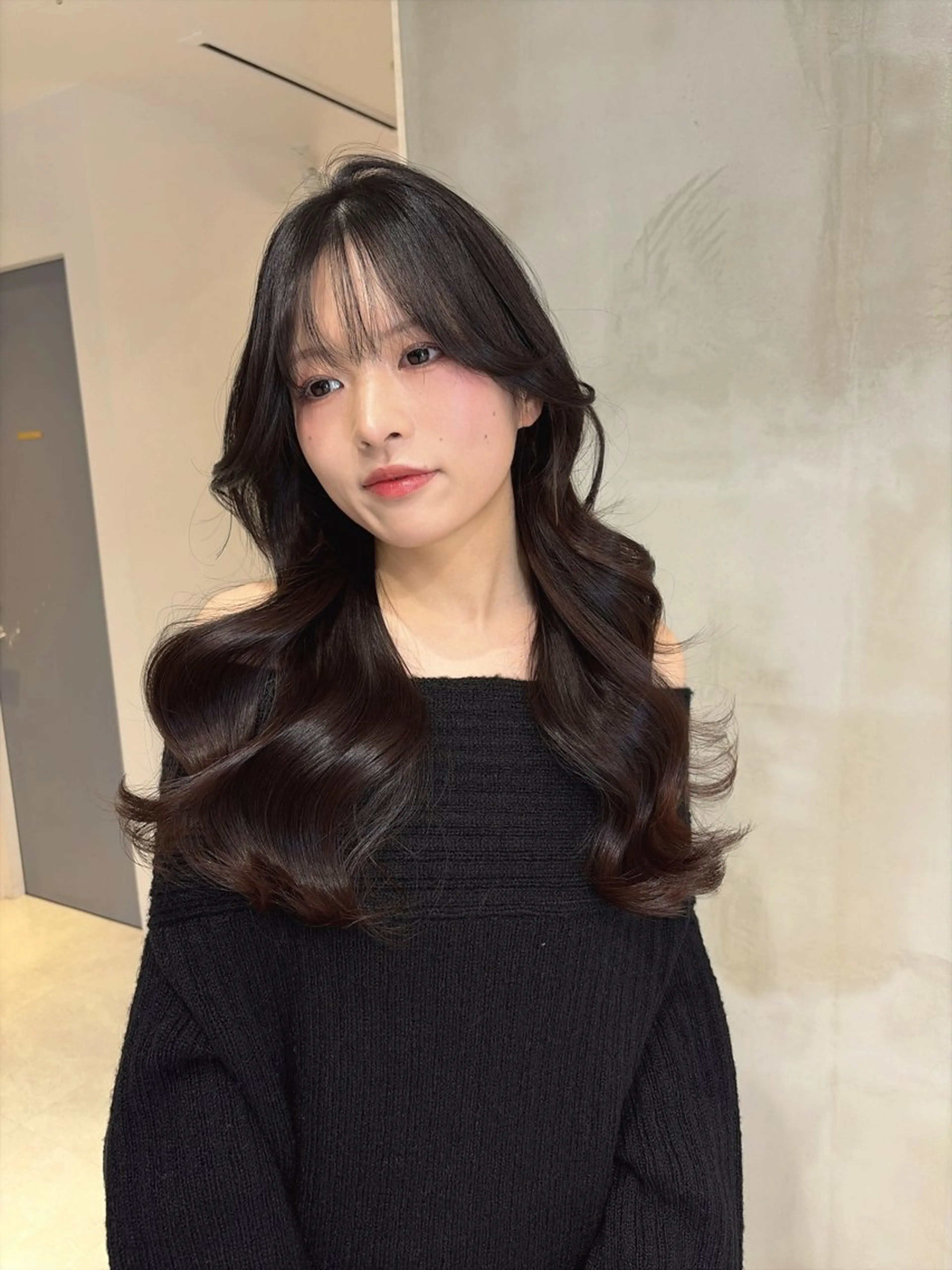 ロング カット トリートメント 海野翔吾🇨🇳 ワンホンレイヤーのヘアスタイル