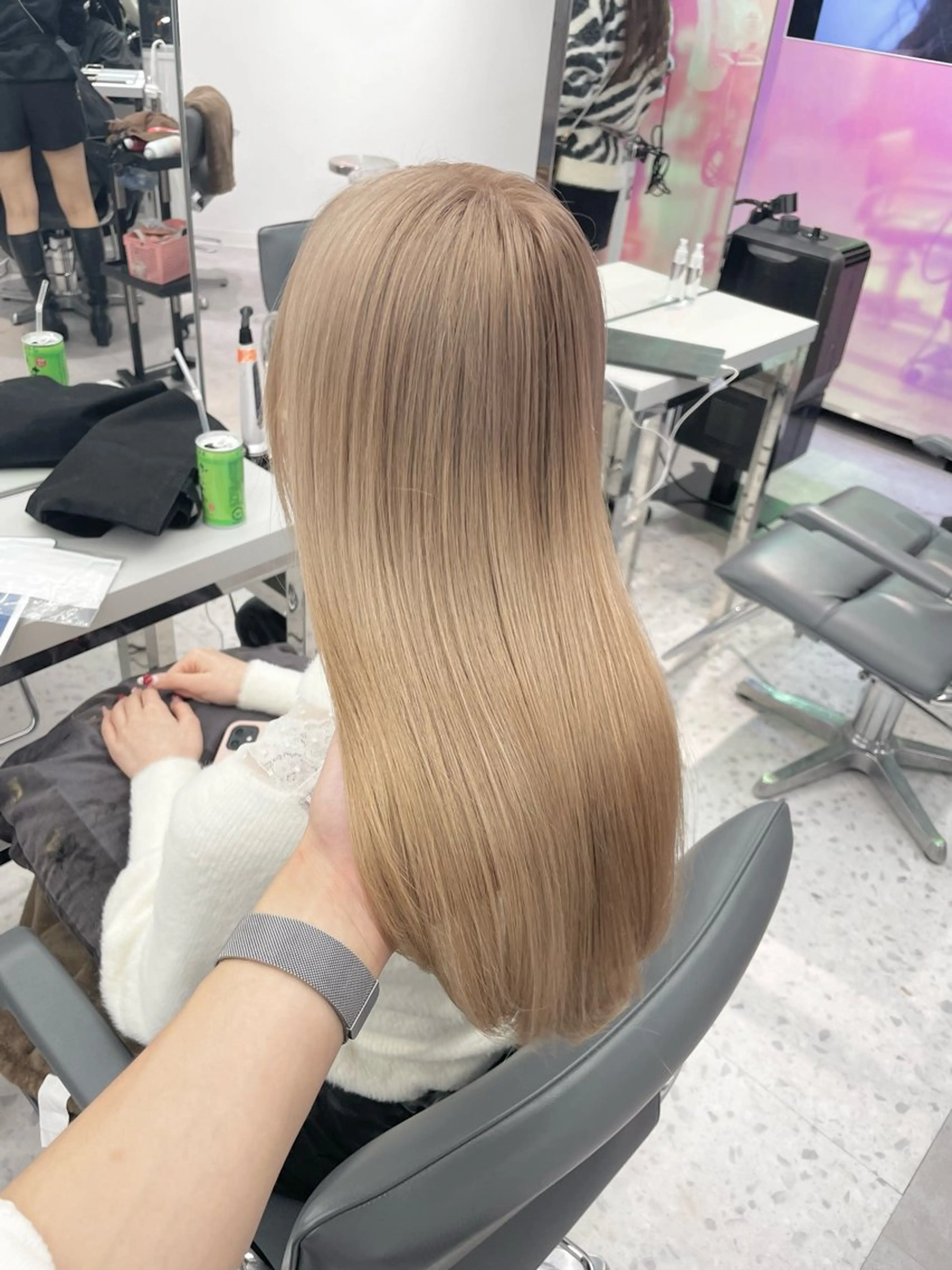 ロング カラー カット ヘアカラー トリートメント 韓国ハッシュカット/ 新宿/髪質改善/岡崎のヘアスタイル