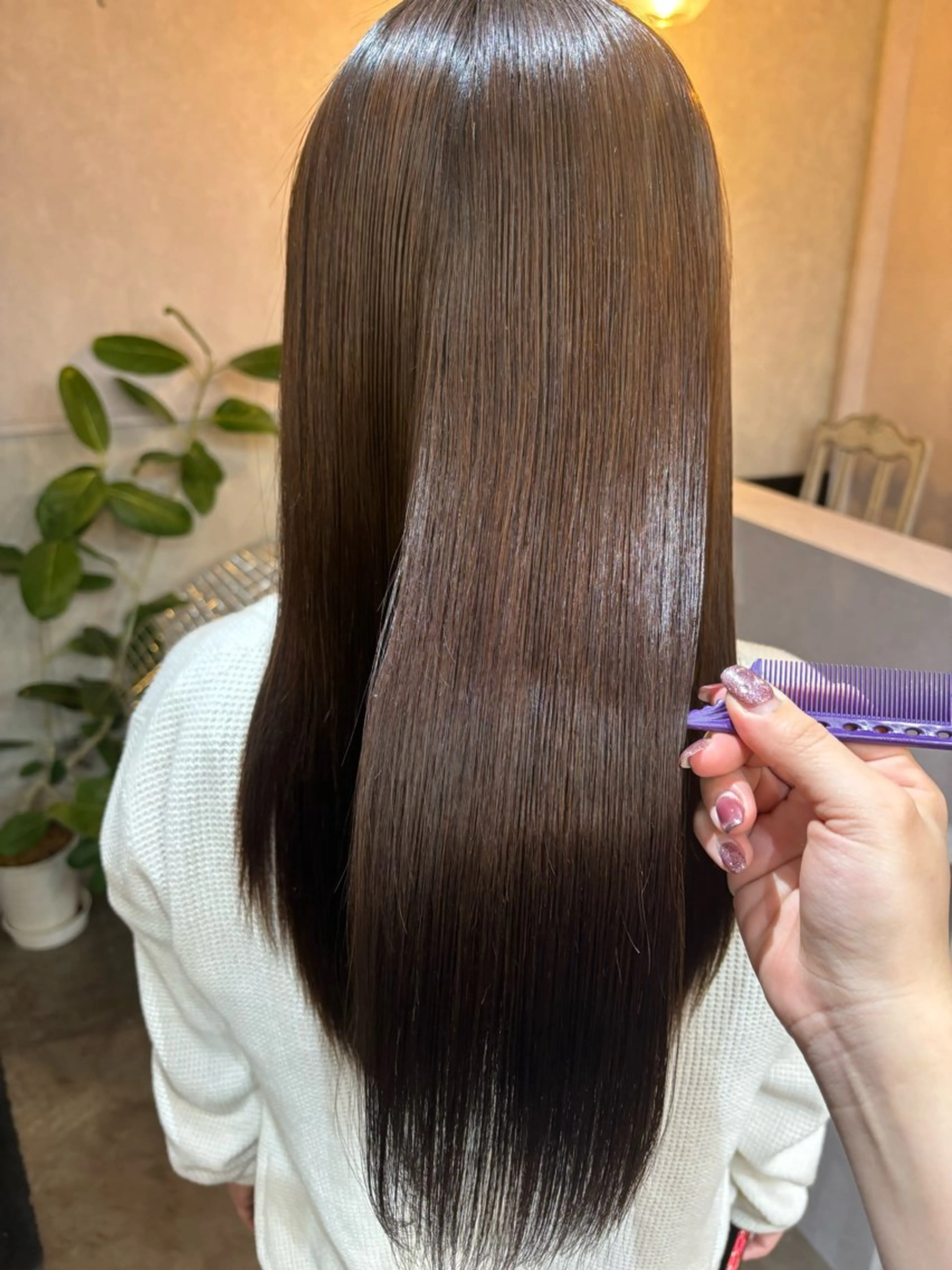 ロング 縮毛矯正 ar clip表参道所属・💜髪質改善/ 艶カラー/ミナ🩷のヘアスタイル