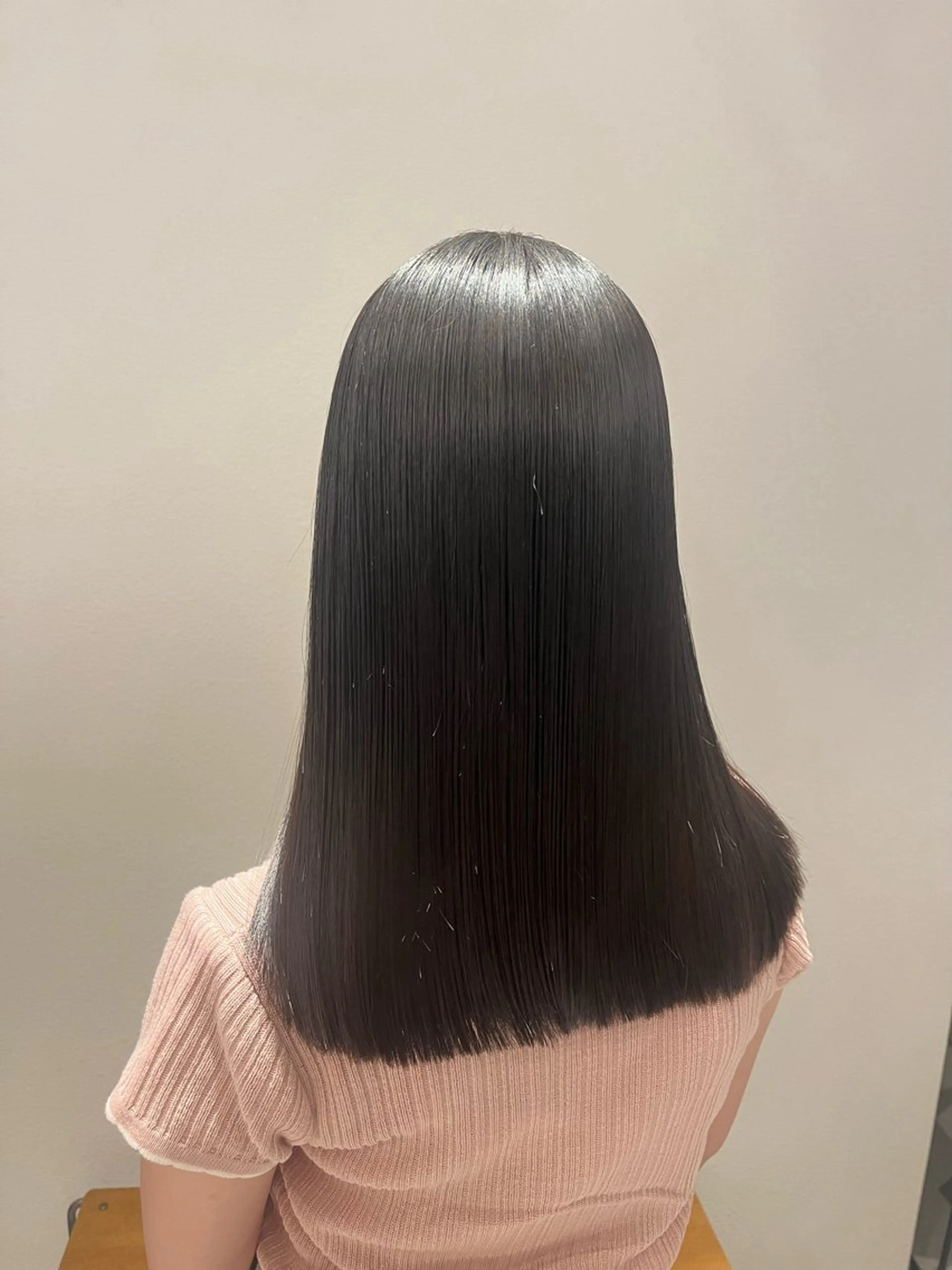 セミロング カット 顔周り/ガーリー /ヘアメ/あつはのヘアスタイル