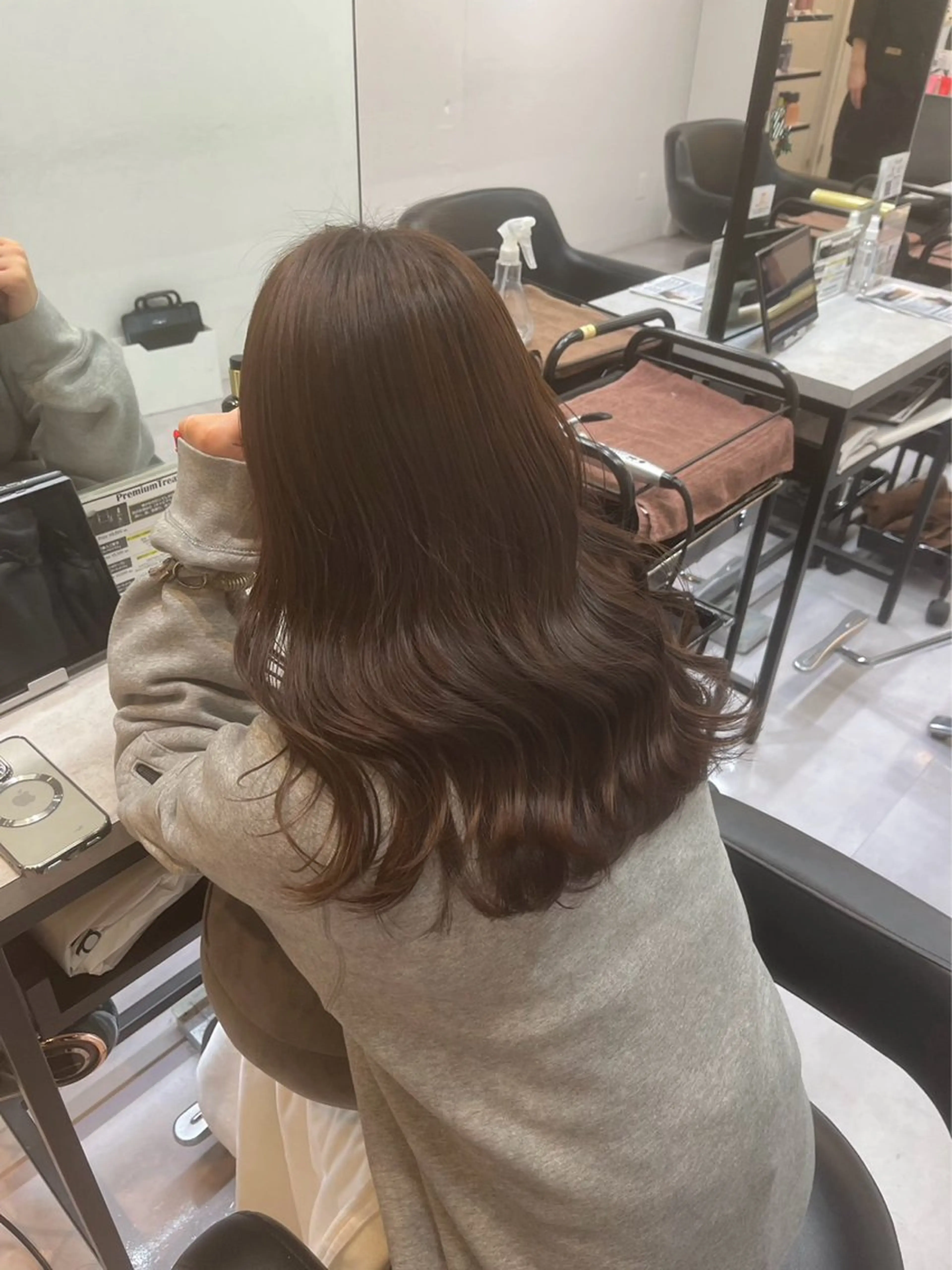 セミロング ヘアカラー 髪質改善カラー 指名No.1👑のヘアスタイル