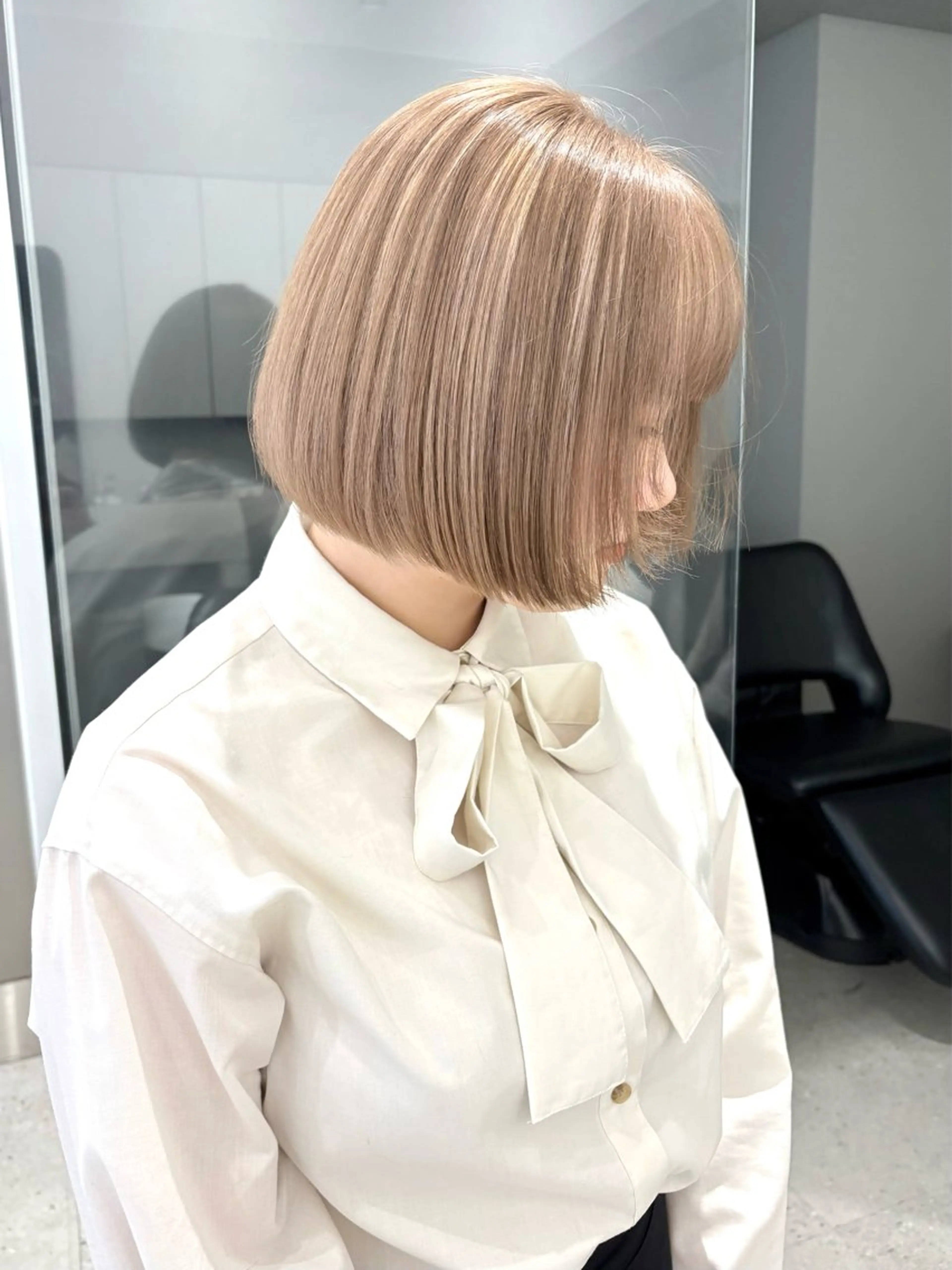 ショート カラー カット ヘアカラー すぎもと さき⚡️ レイヤー･*パーマのヘアスタイル