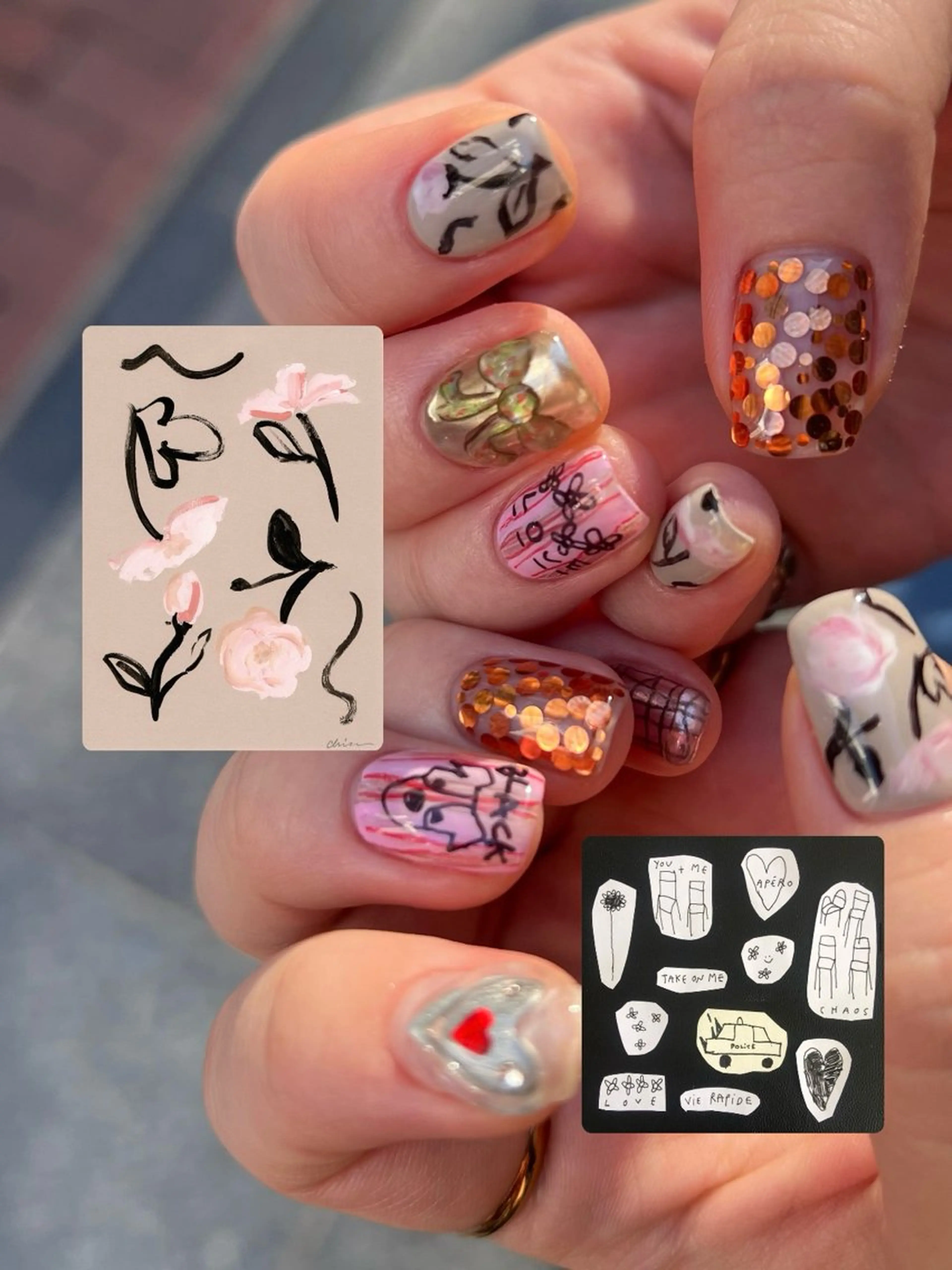 ネイル ハンドネイル 🧁🥕 asukaのネイルデザイン