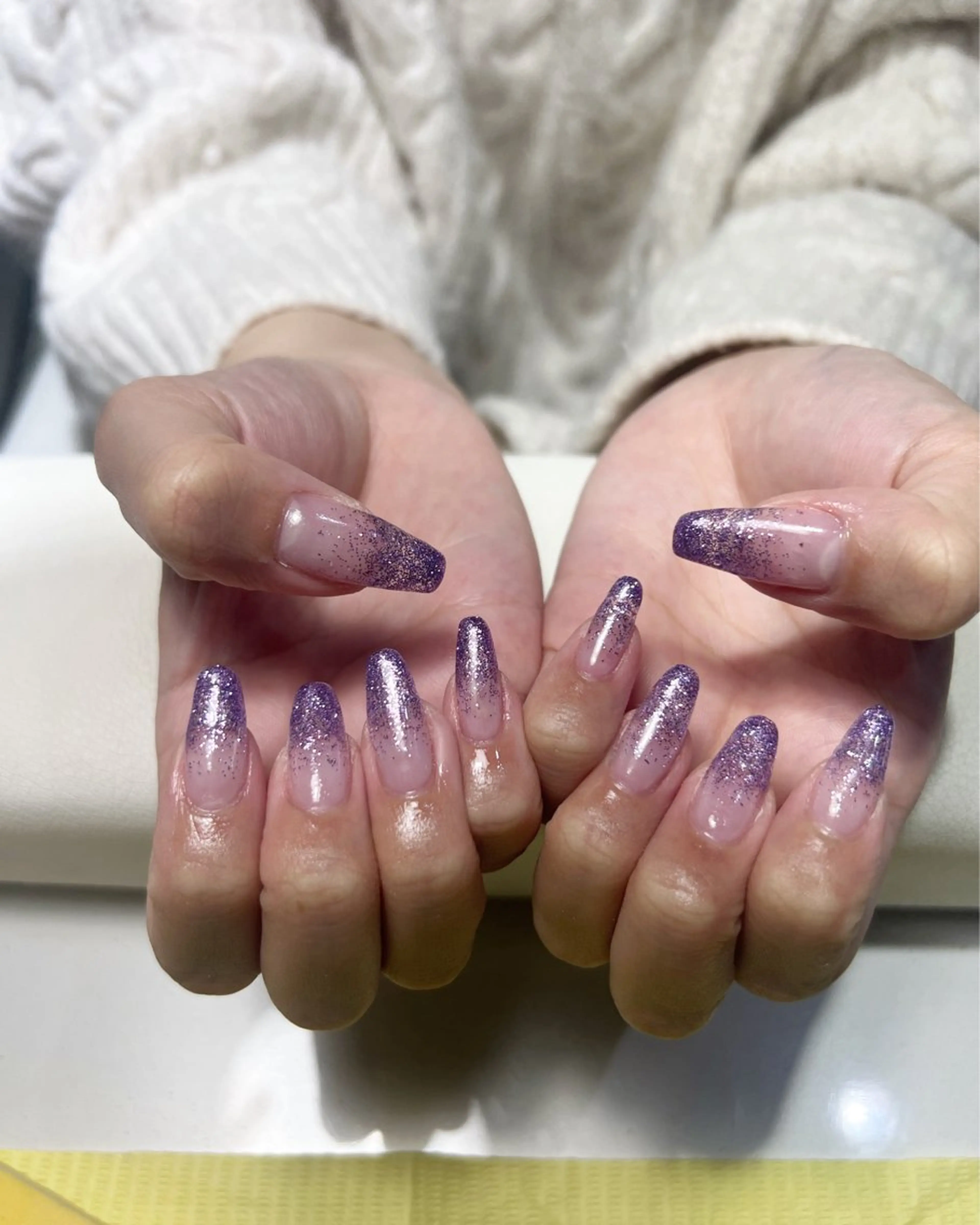 ネイル ラメ(グリッター) ラメグラデーション ハンドネイル tumake🩷 Aliceのネイルデザイン