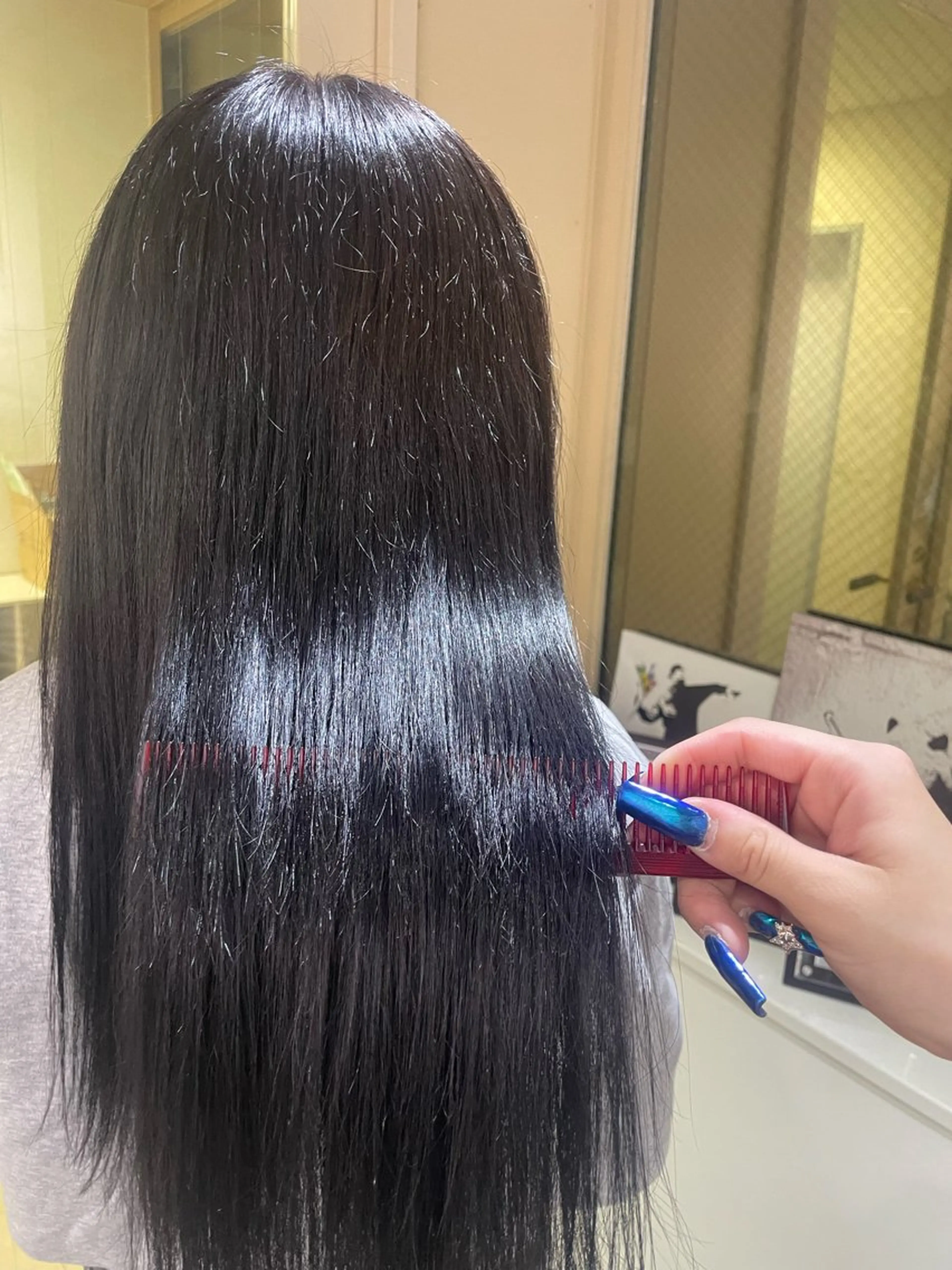 ロング カラー ヘアカラー エクステ ハイトーンカラーエク ステ🌺RENA🌺のヘアスタイル