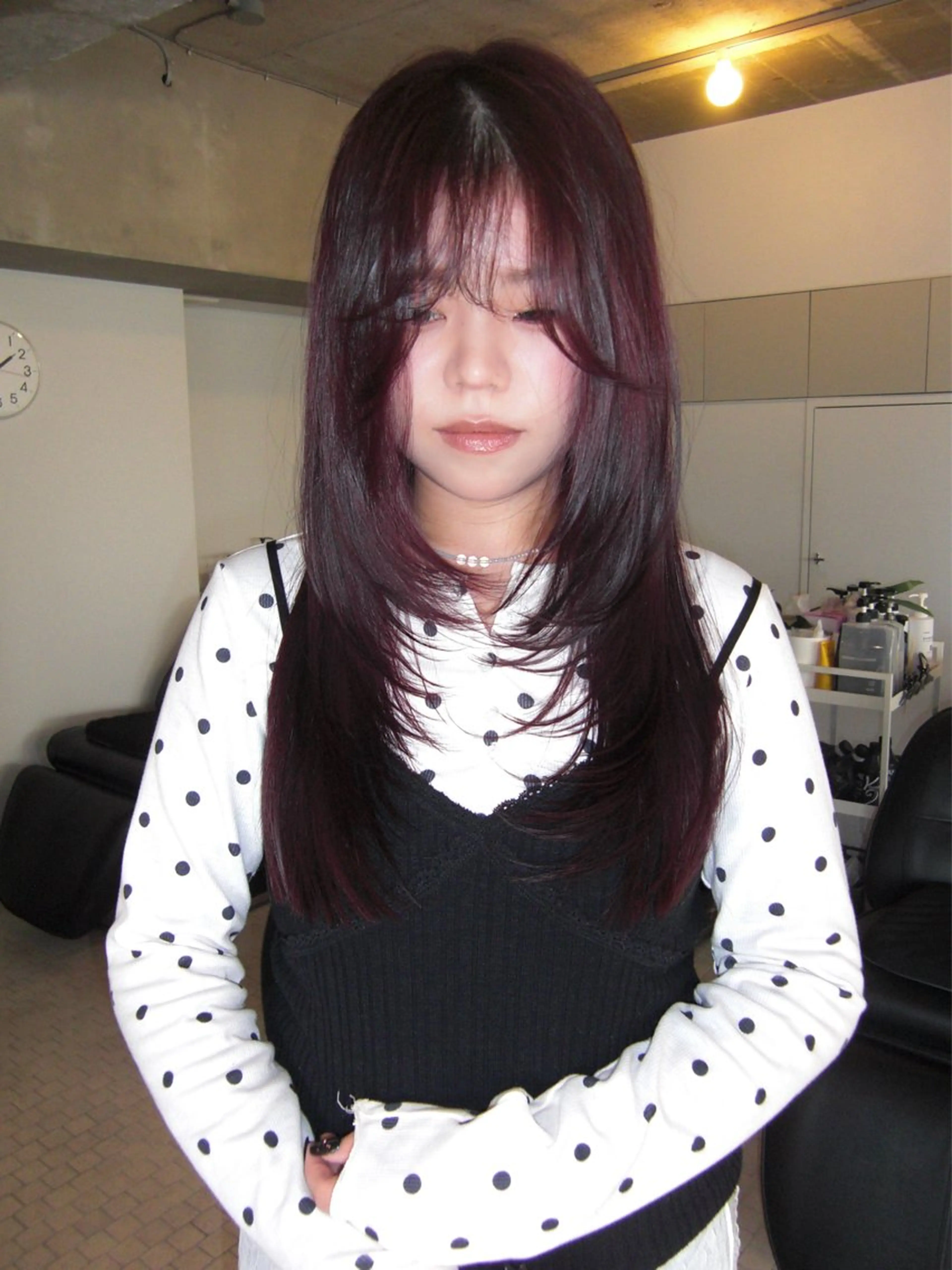 ロング カラー 中野 こころのヘアスタイル