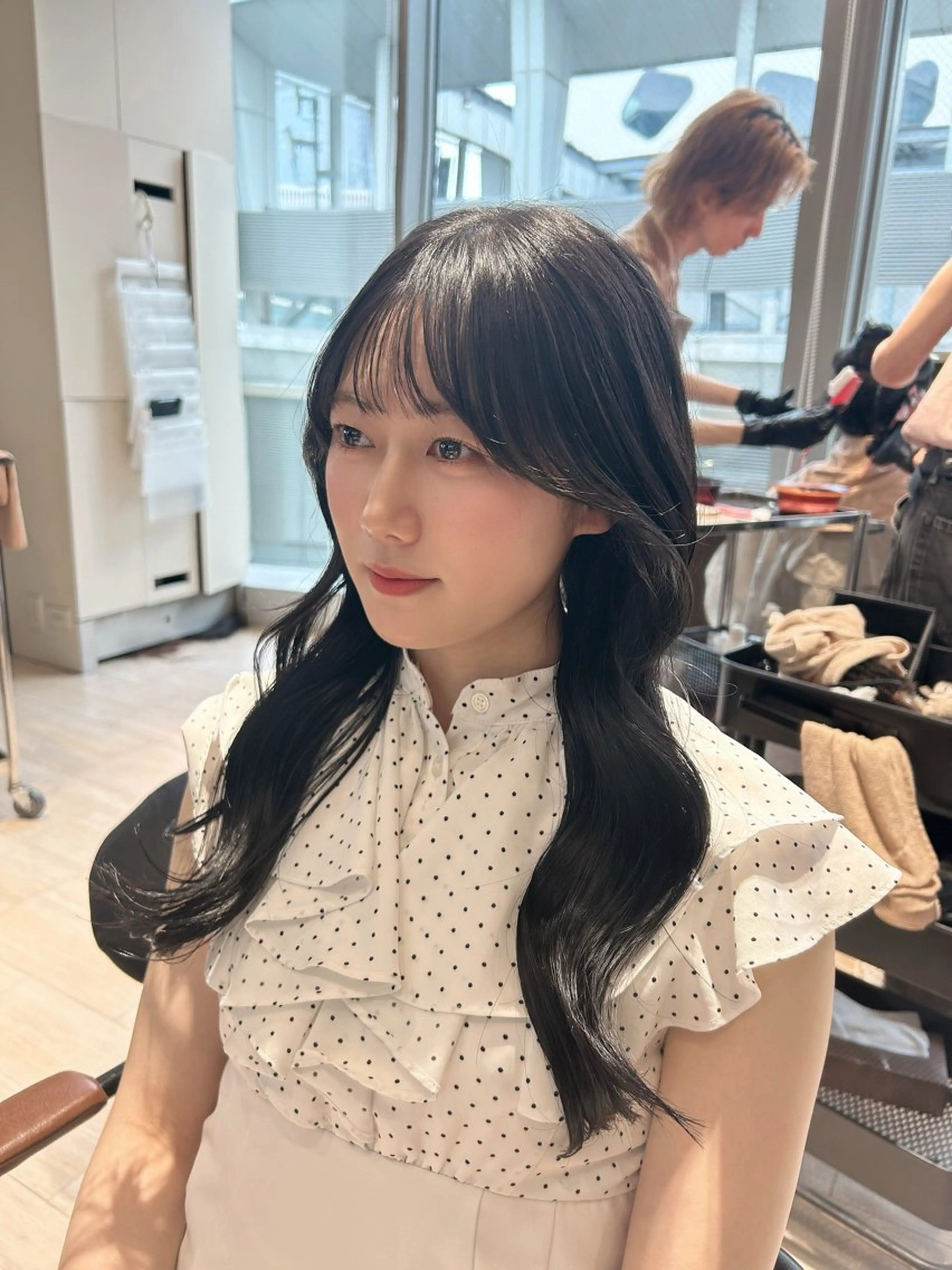 ロング カット 🎀大竹美侑/顔まわ りカット/レイヤーのヘアスタイル