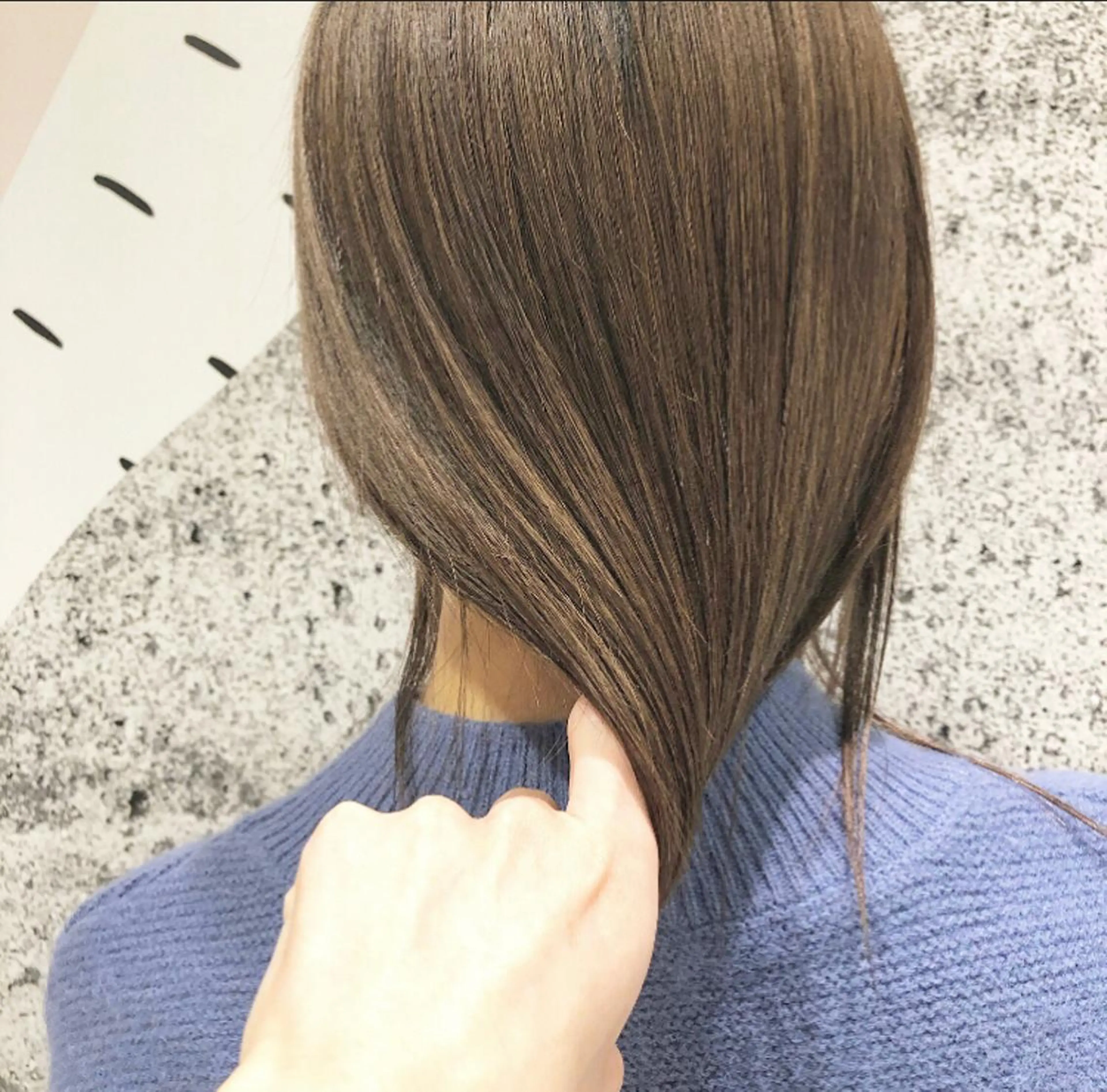 セミロング 矢口 嵩人のヘアスタイル