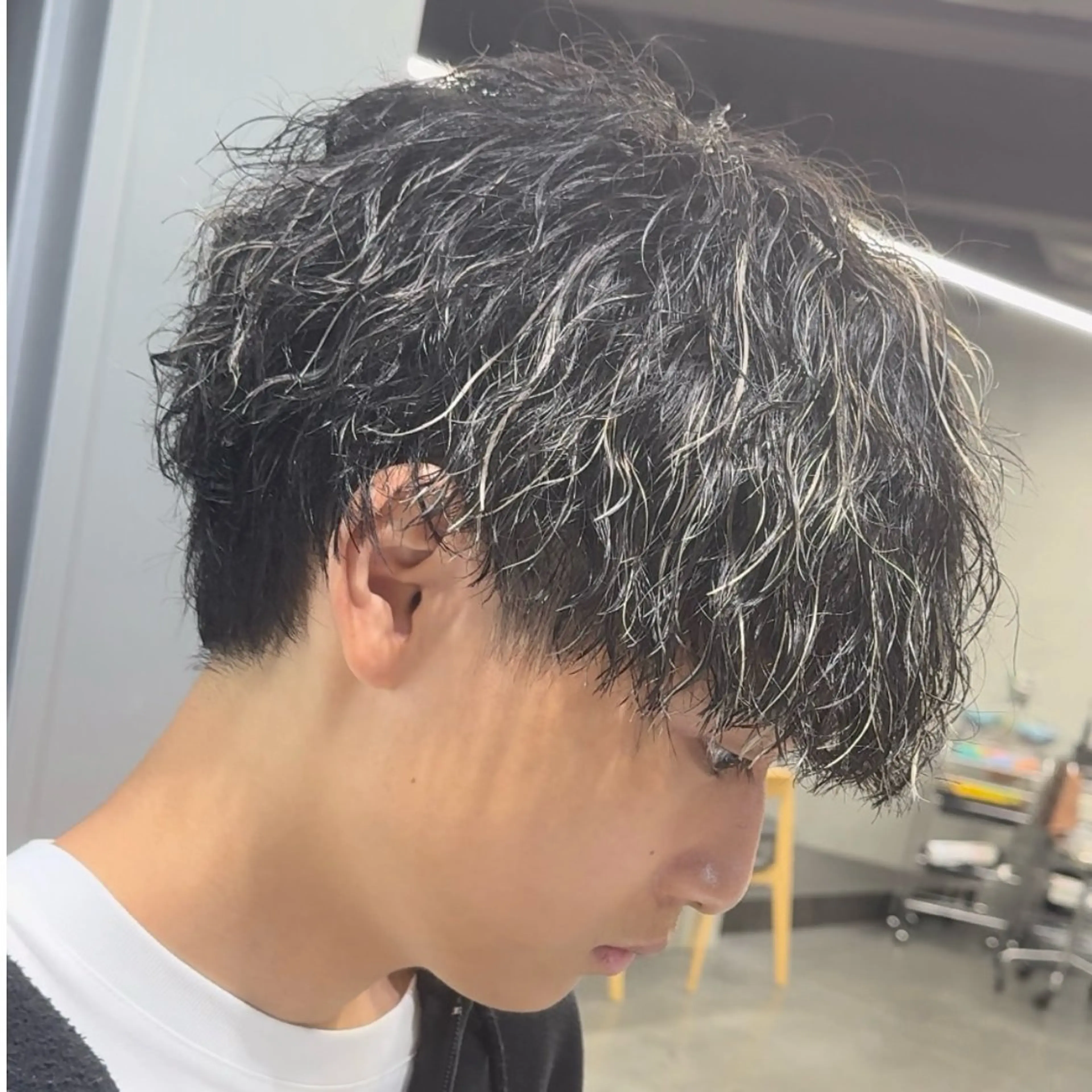 ミディアム カラー ヘアアレンジ メンズ fifth 石川 凪のヘアスタイル