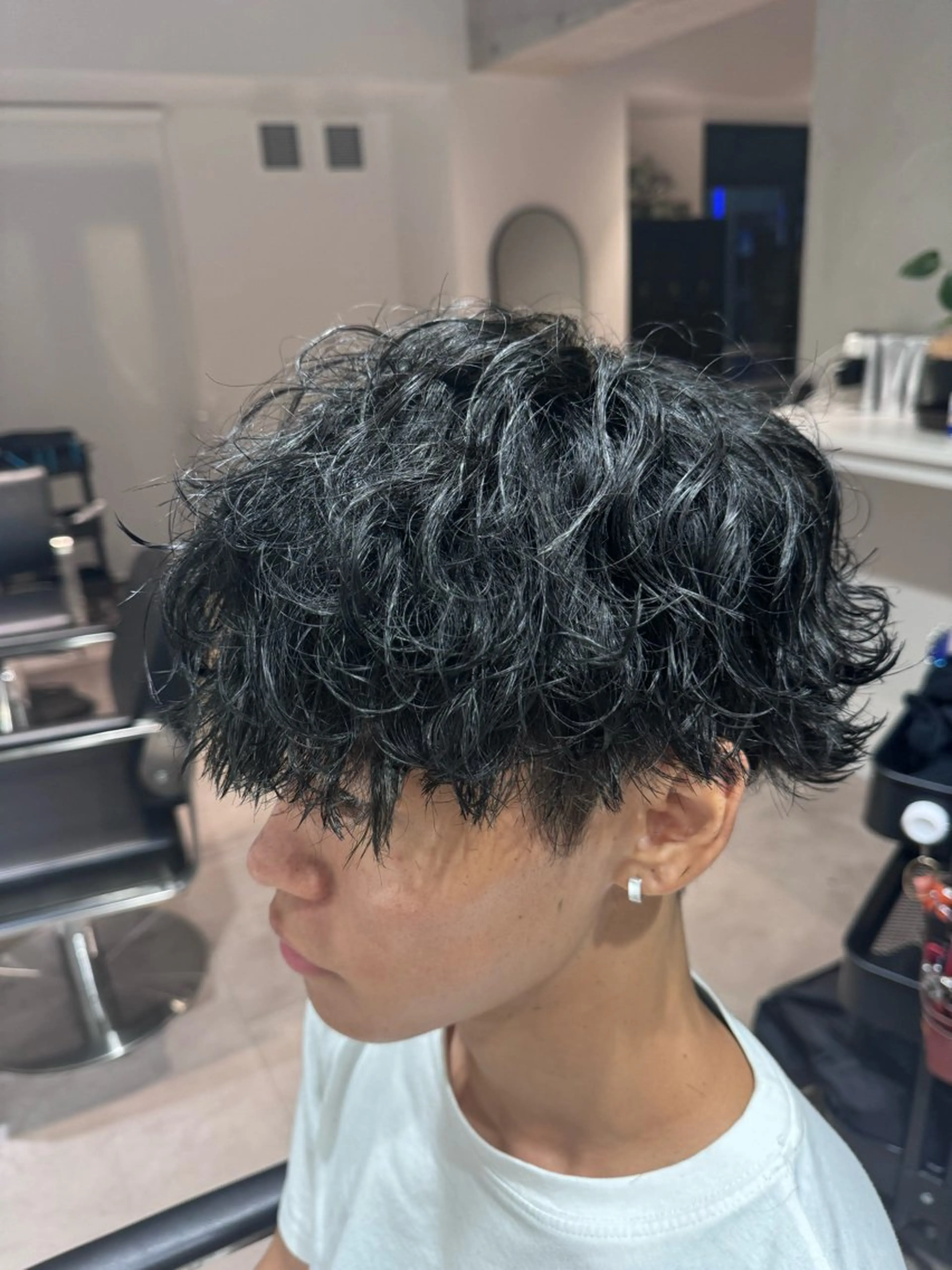 パーマ メンズ メンズ特化 ナカネ カツヤのヘアスタイル