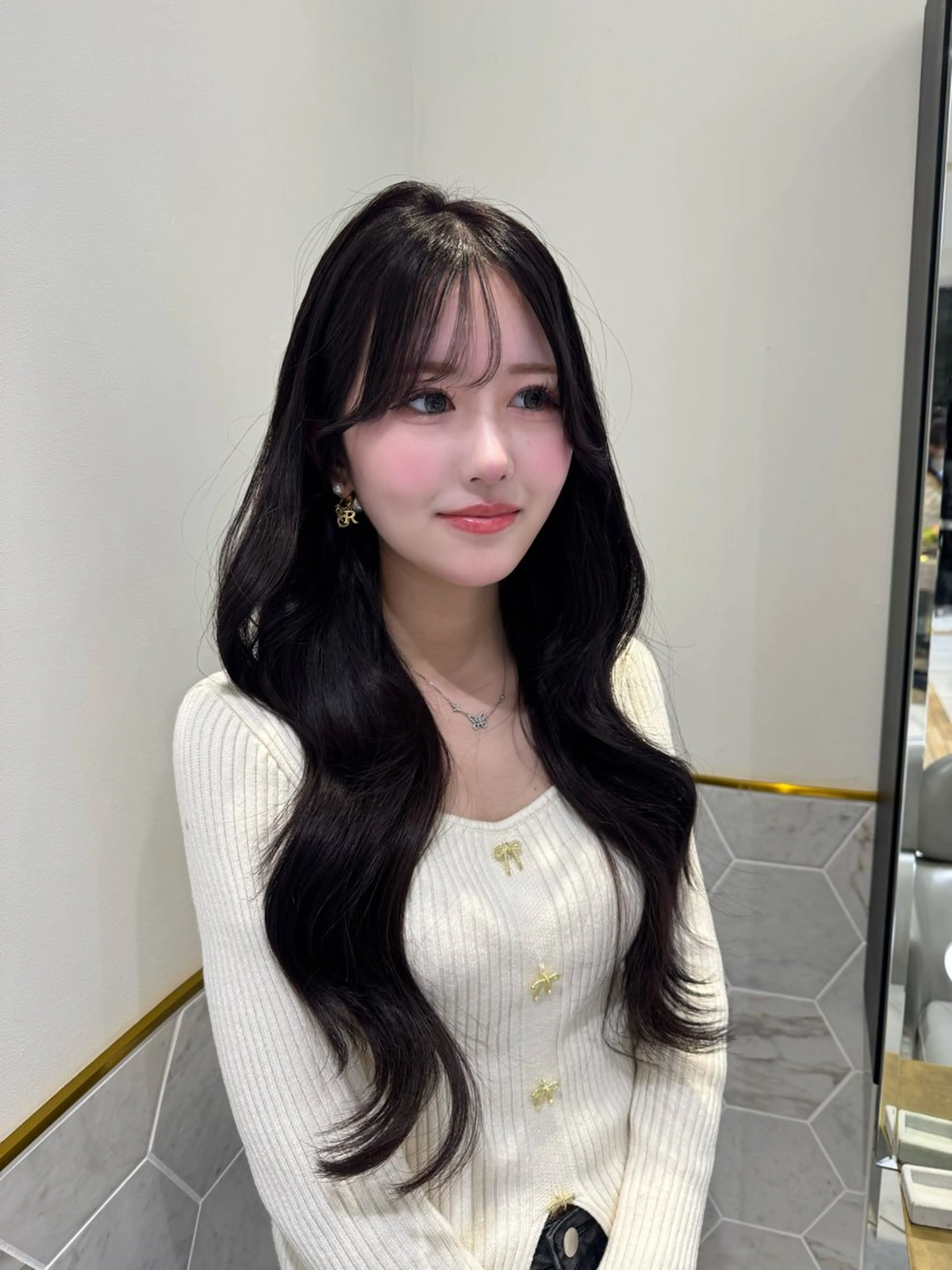 ロング カラー ヘアカラー costes 今井芽依のヘアスタイル