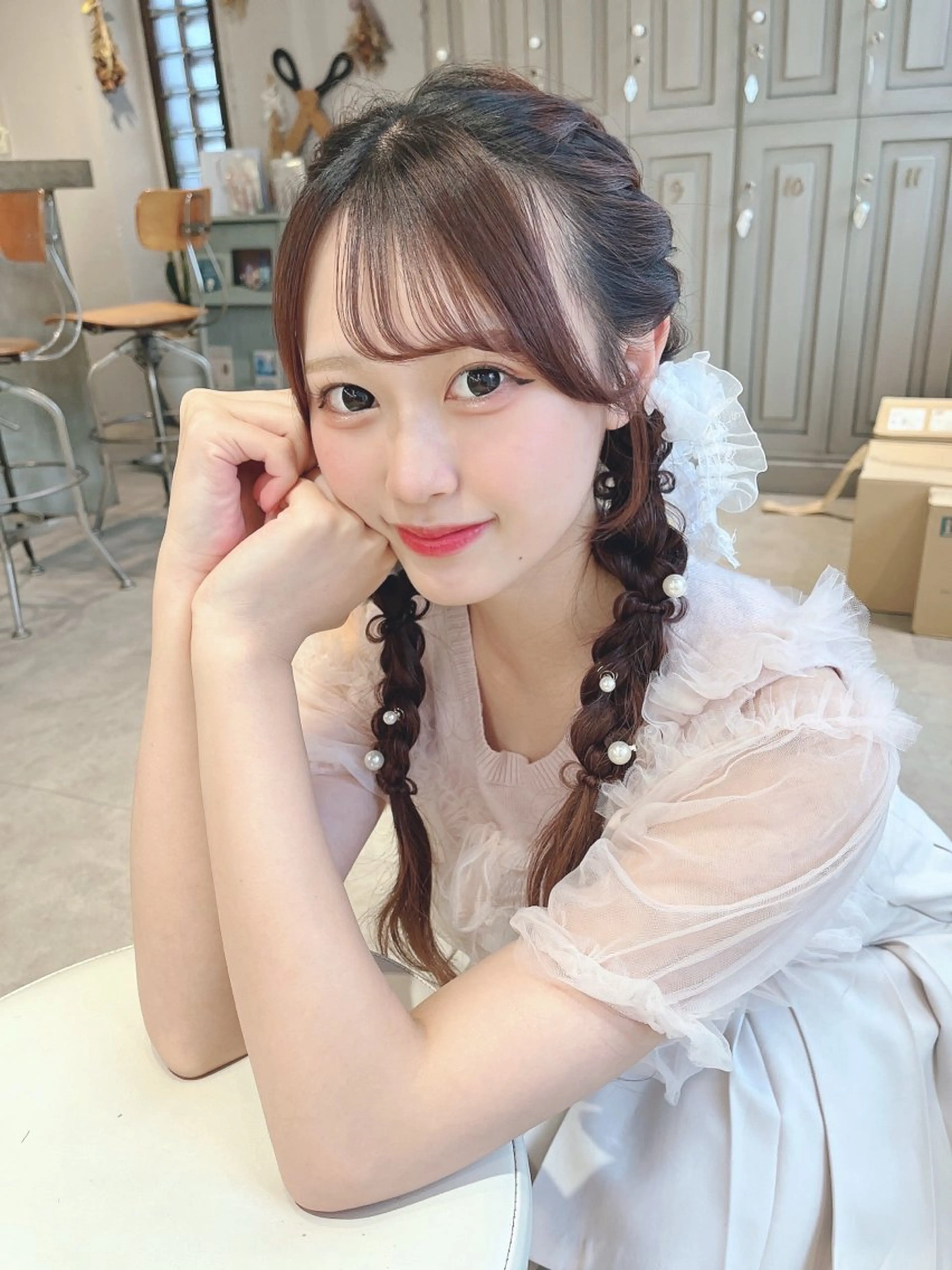 セミロング ヘアアレンジ 縮毛矯正特化⌇髪質 改善⌇じゅあんのヘアスタイル