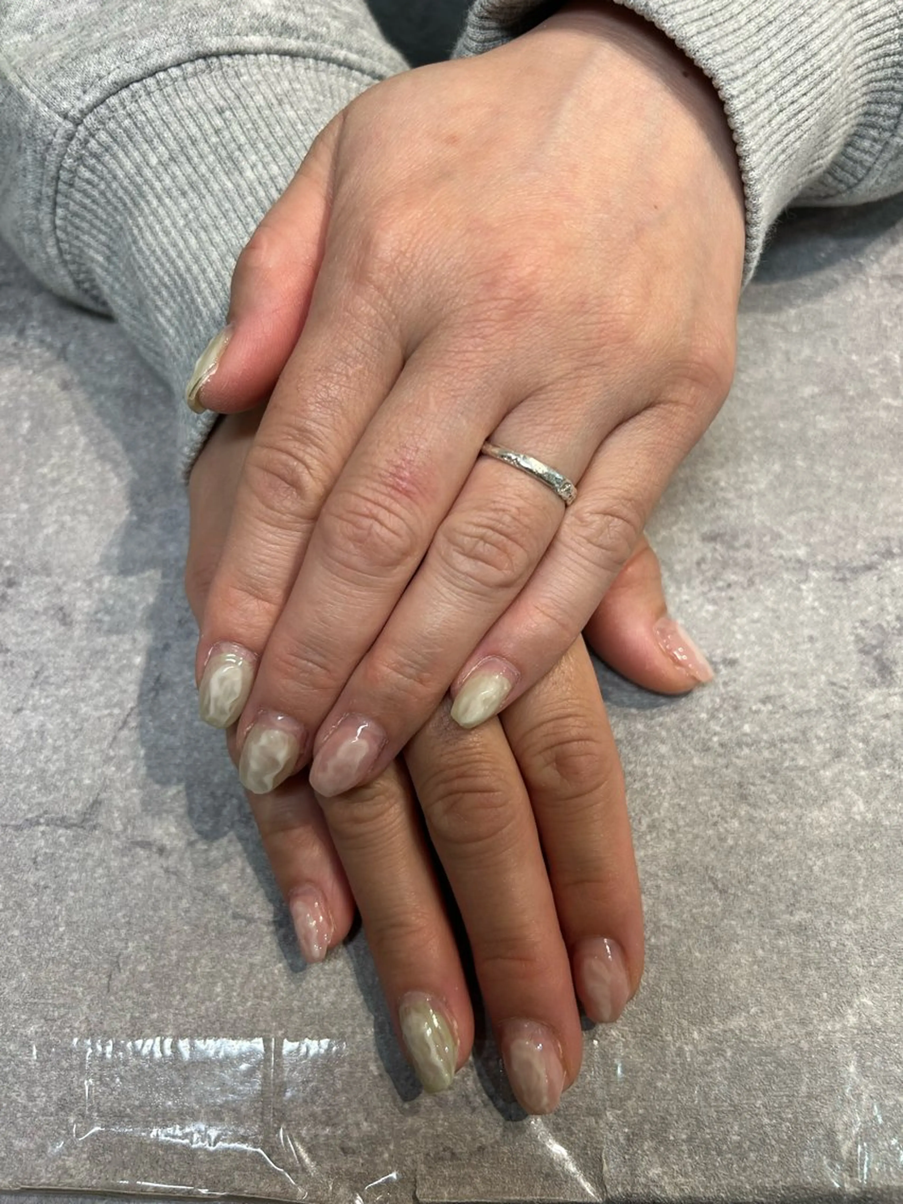 ネイル ニュアンスネイル 春ネイル A. LIBRE.のネイルデザイン