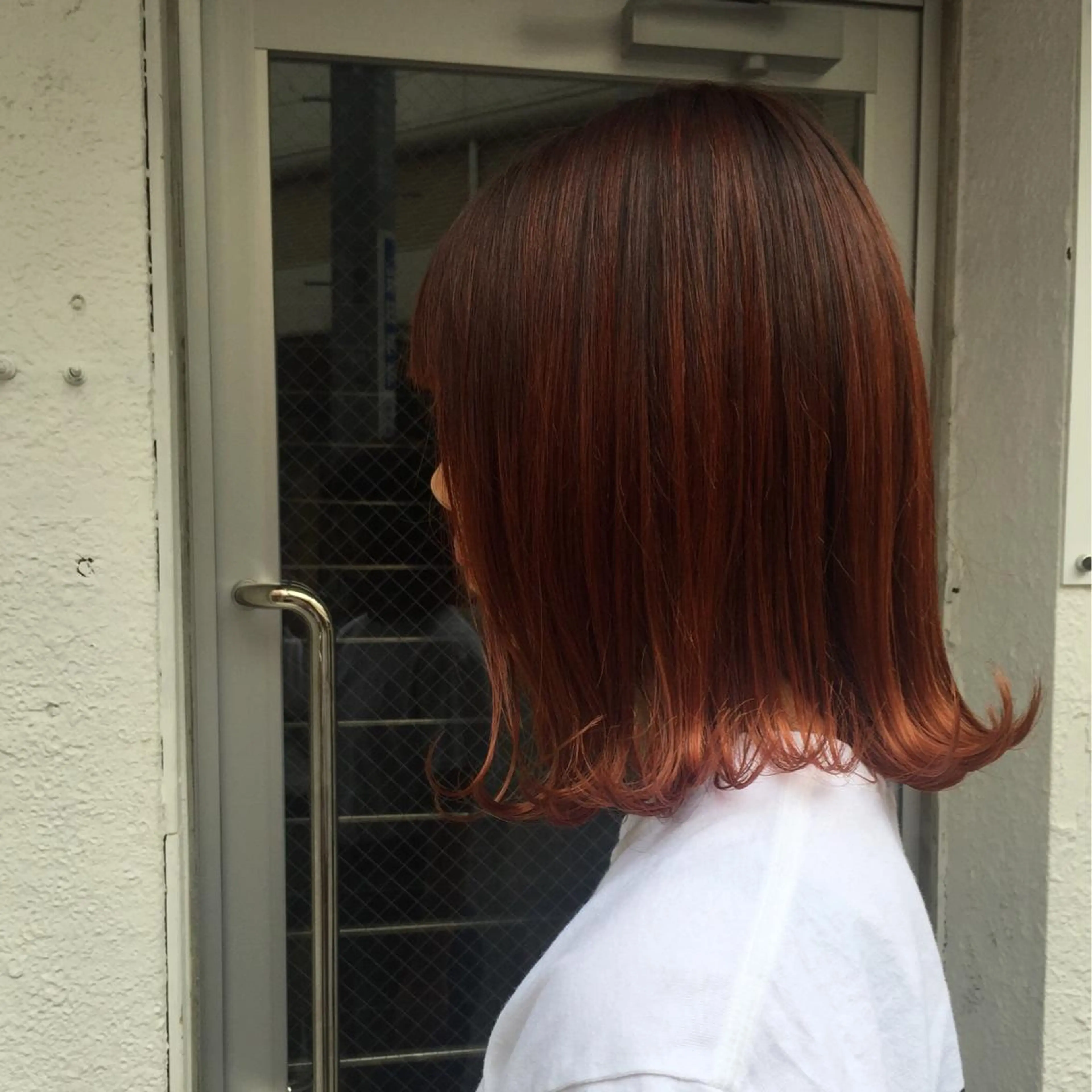 ミディアム カラー Chlan岡本 坂本のヘアスタイル