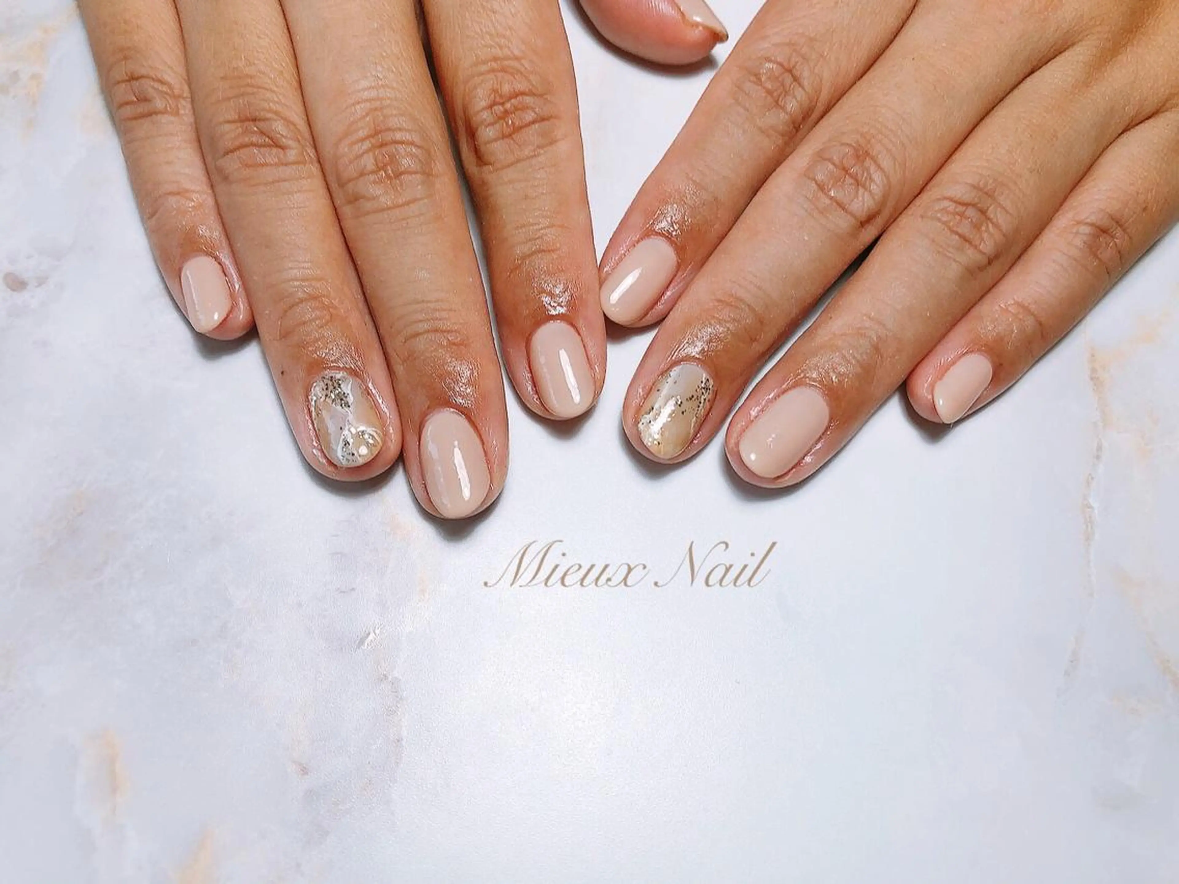ネイル 大理石ネイル(マーブル) 市川 麻衣子のネイルデザイン