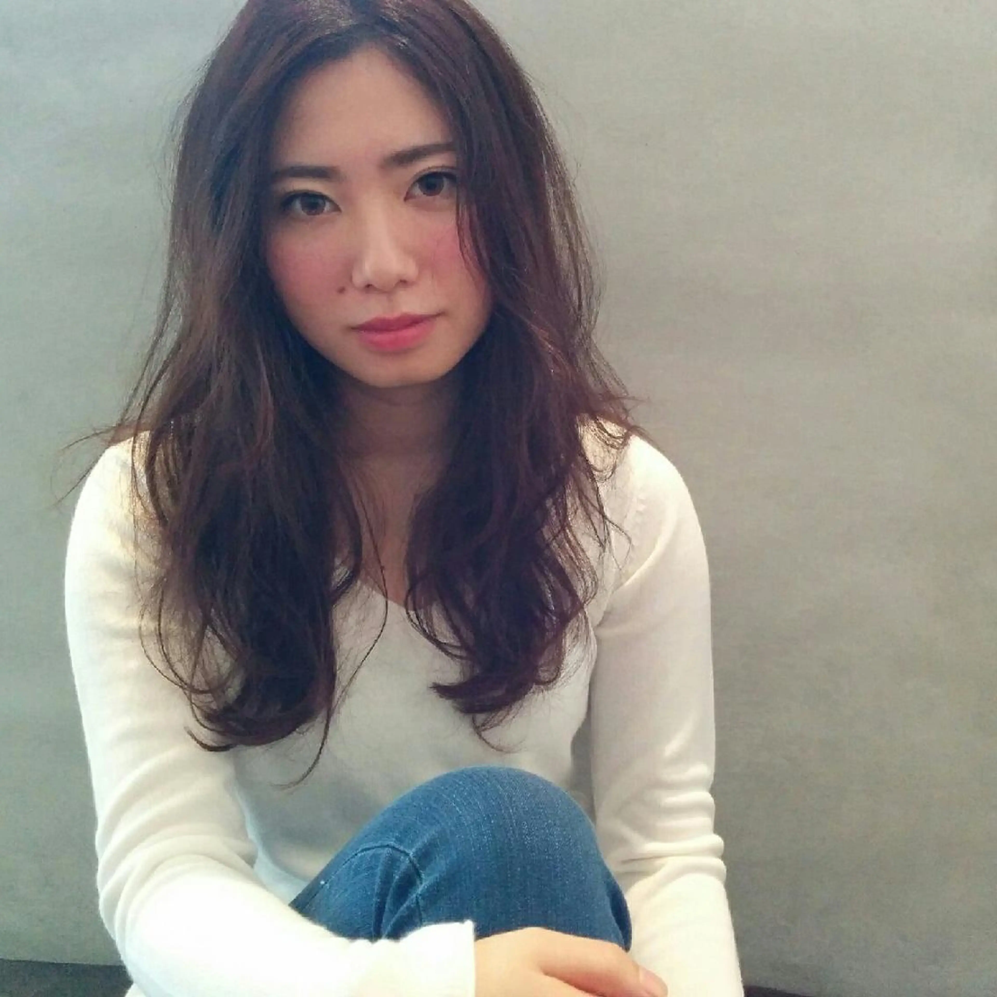 ロング パーマ カラー TRAN9UIL  graph所属・青木 みなのヘアスタイル