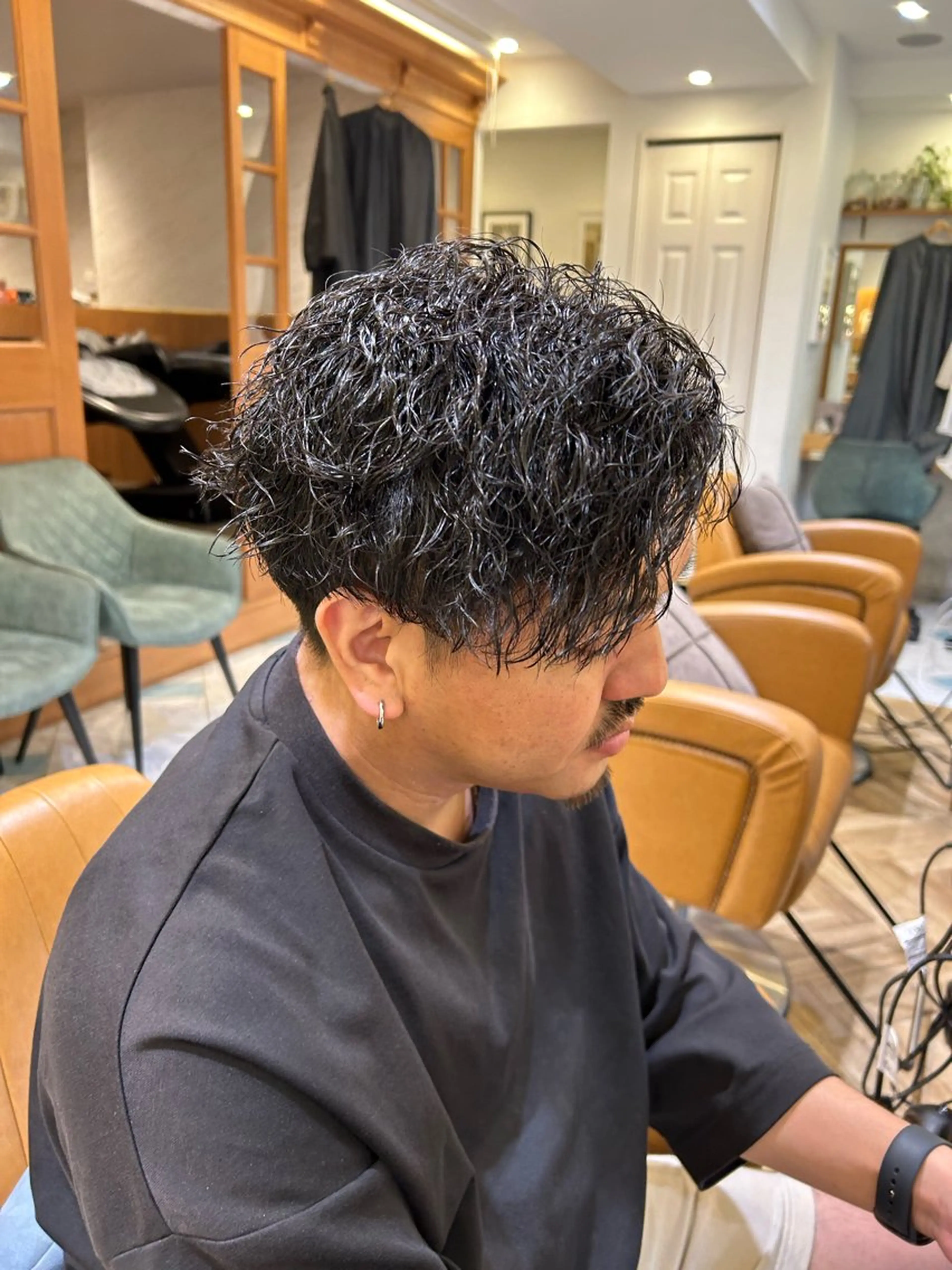 パーマ オリーブカラー/みづ き/ボブパーマ🤍のヘアスタイル