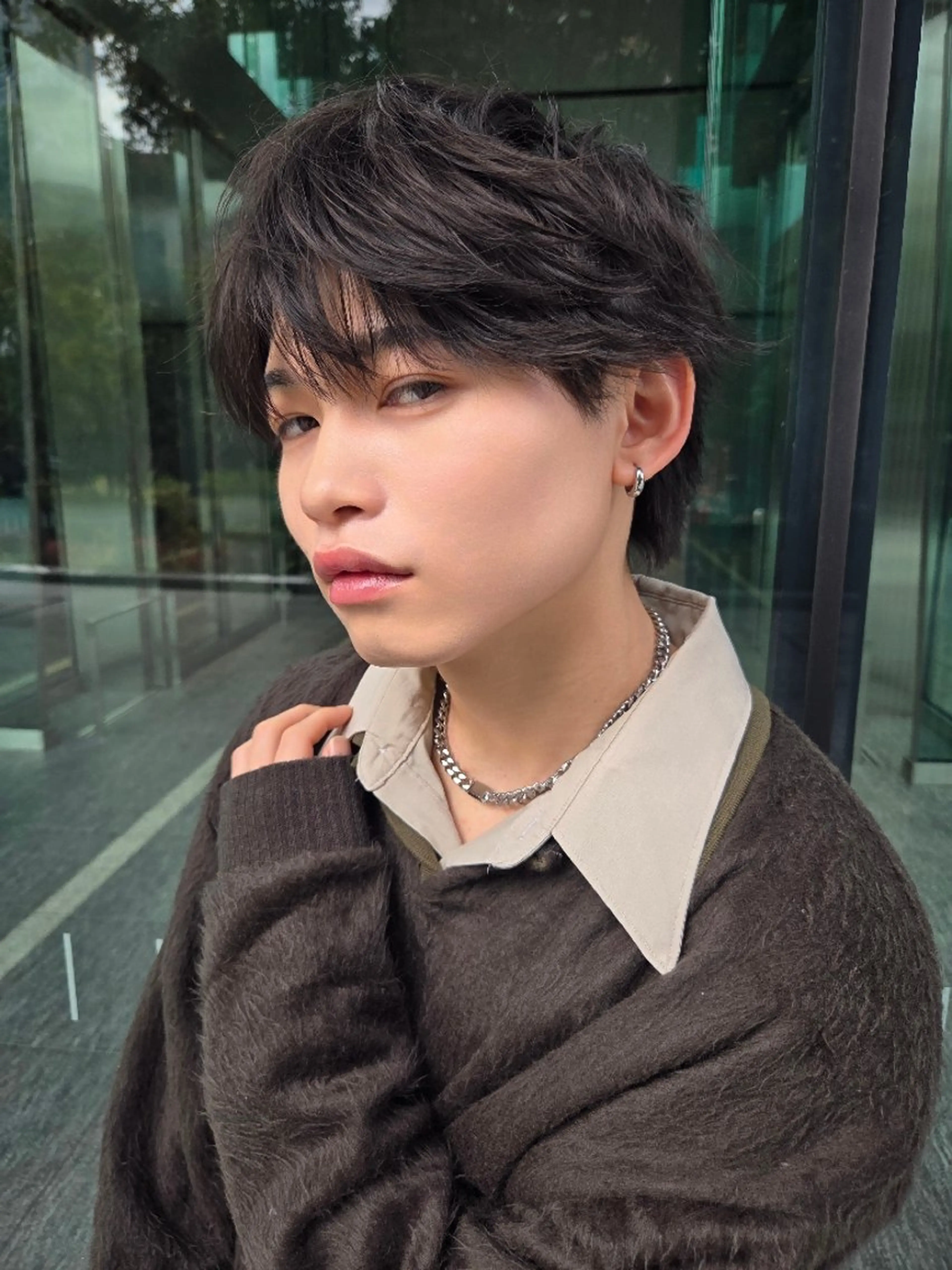 メンズ ヘアセット 韓国風メンズ/垢抜け /メイク男子/キャロのヘアスタイル