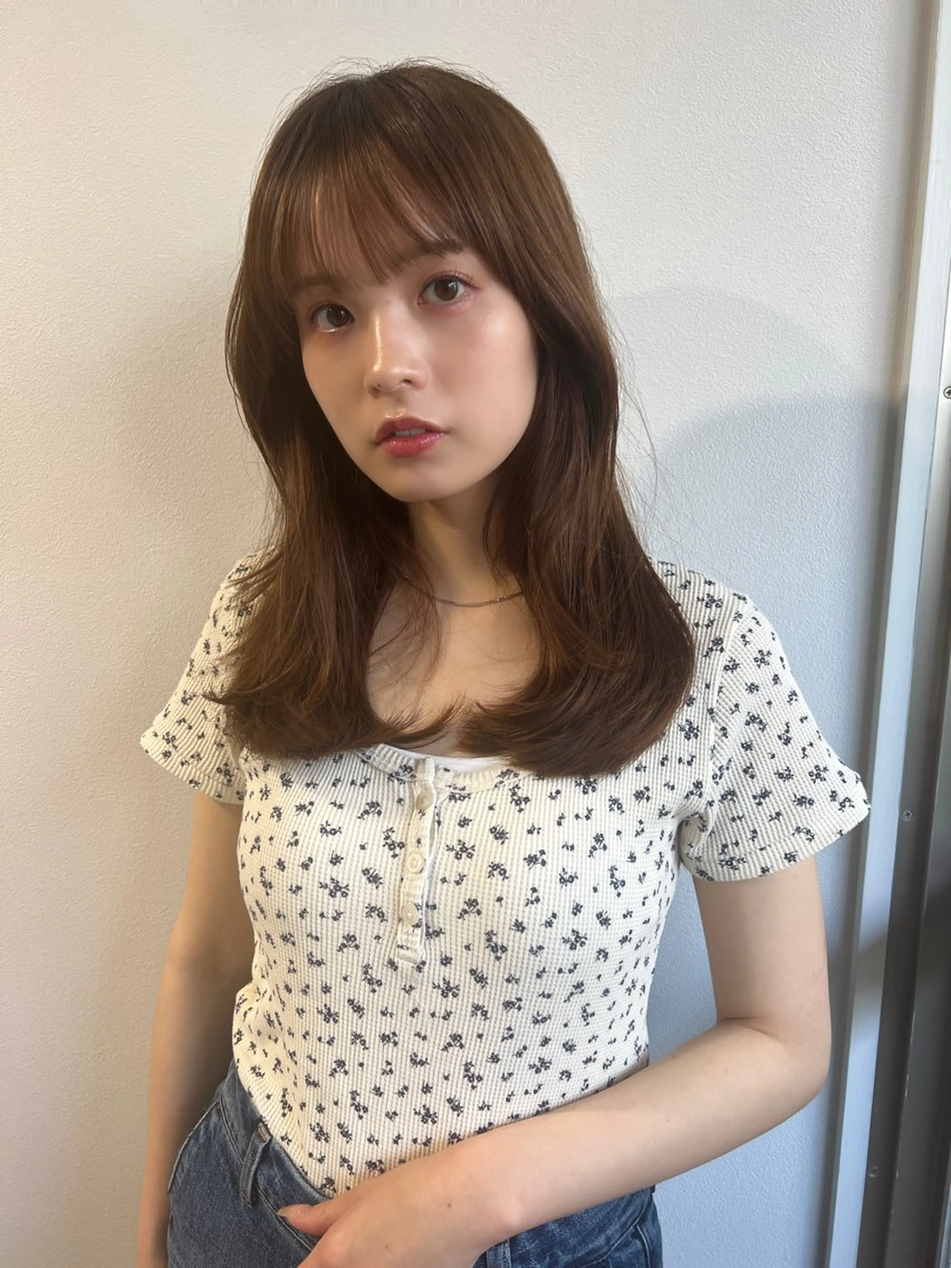 セミロング くびれヘア くびれレイヤー レイヤーカット 菅原リキヤ くびれレイヤーヘアのヘアスタイル