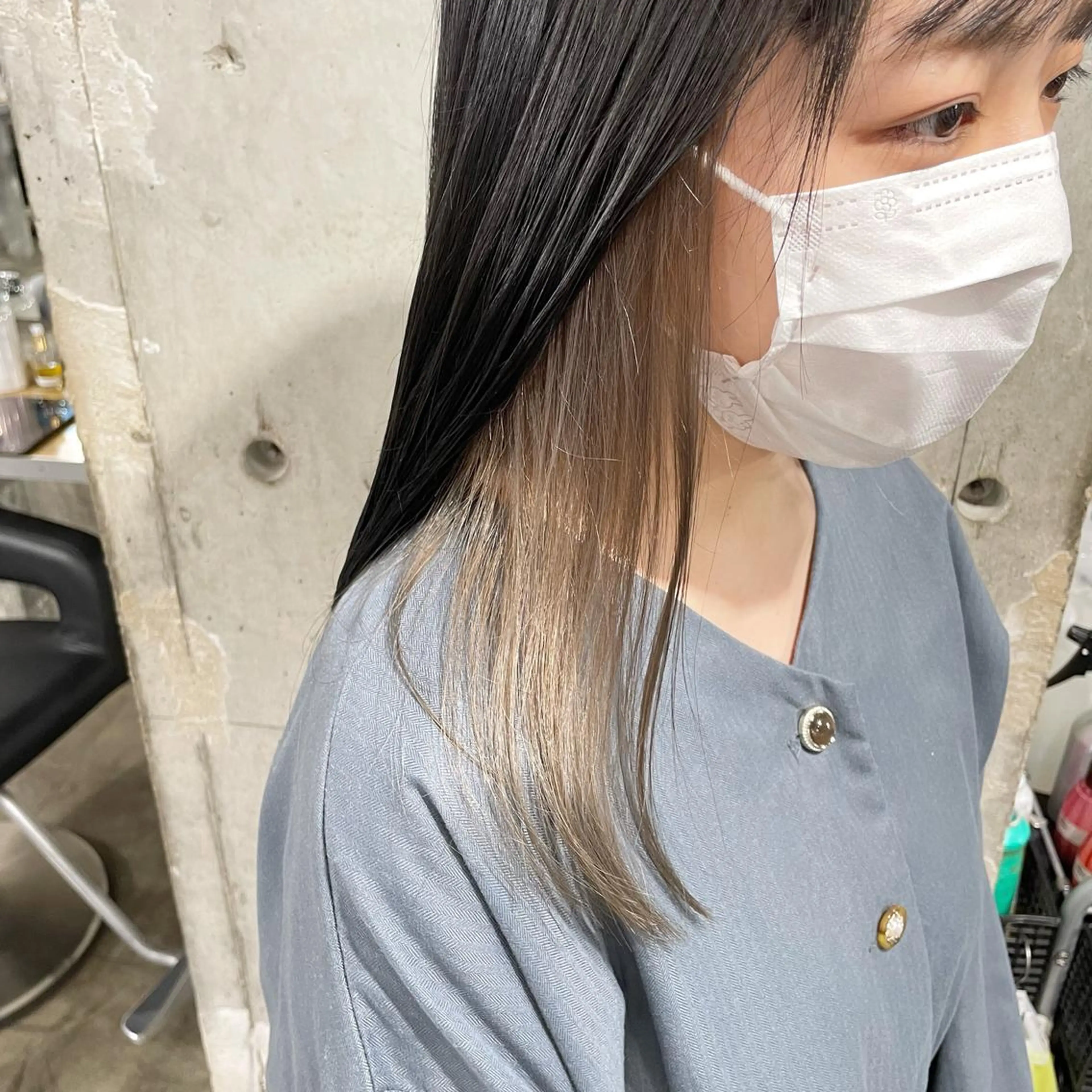 ロング カラー ヘアカラー トリートメント ヘッドスパ ヘアセット 赤み消しカラー 🍀JUNKIのヘアスタイル