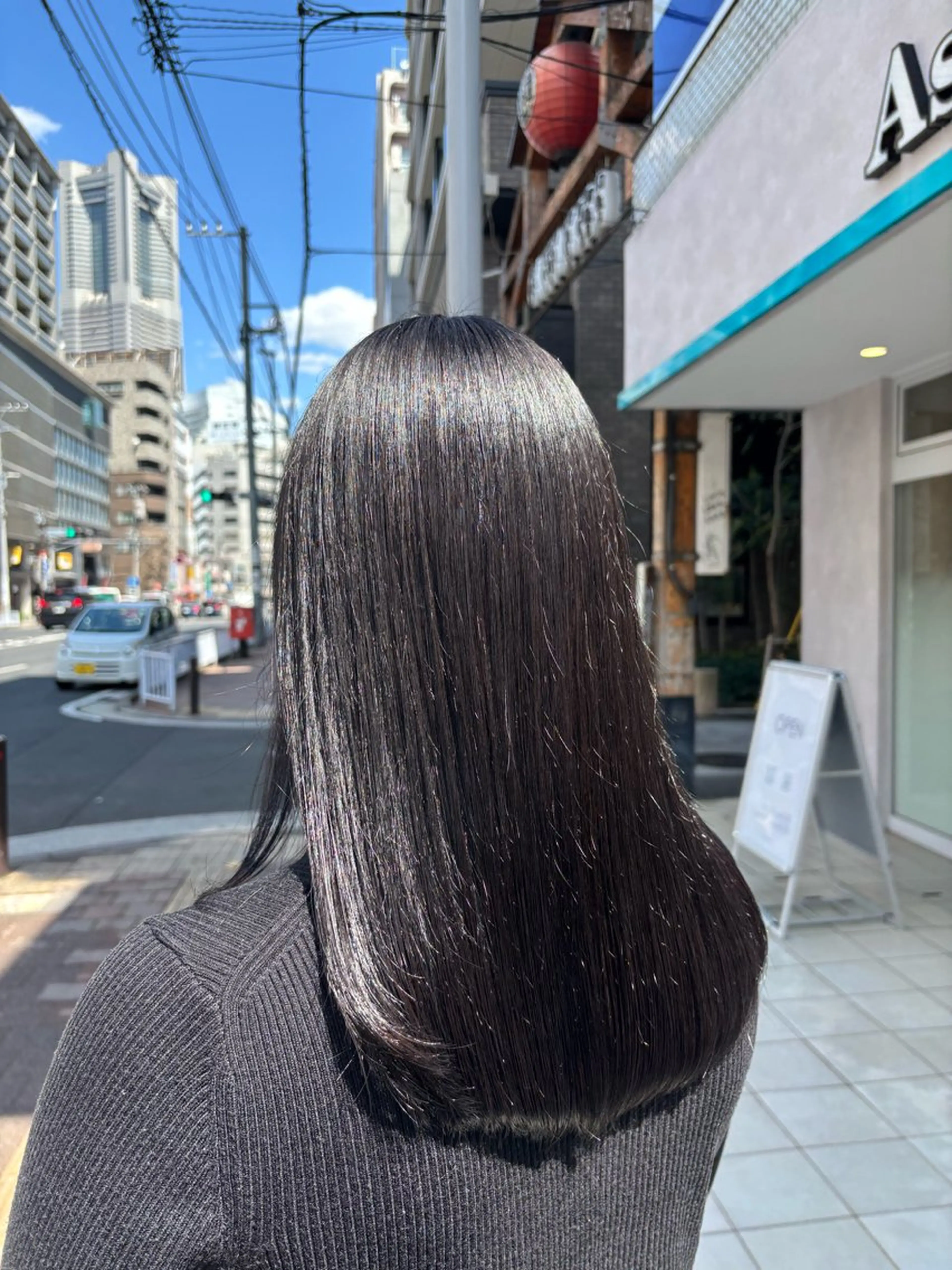 ロング カラー カット ヘアカラー メンズ特化韓国風 パーマスタイル/りんのヘアスタイル