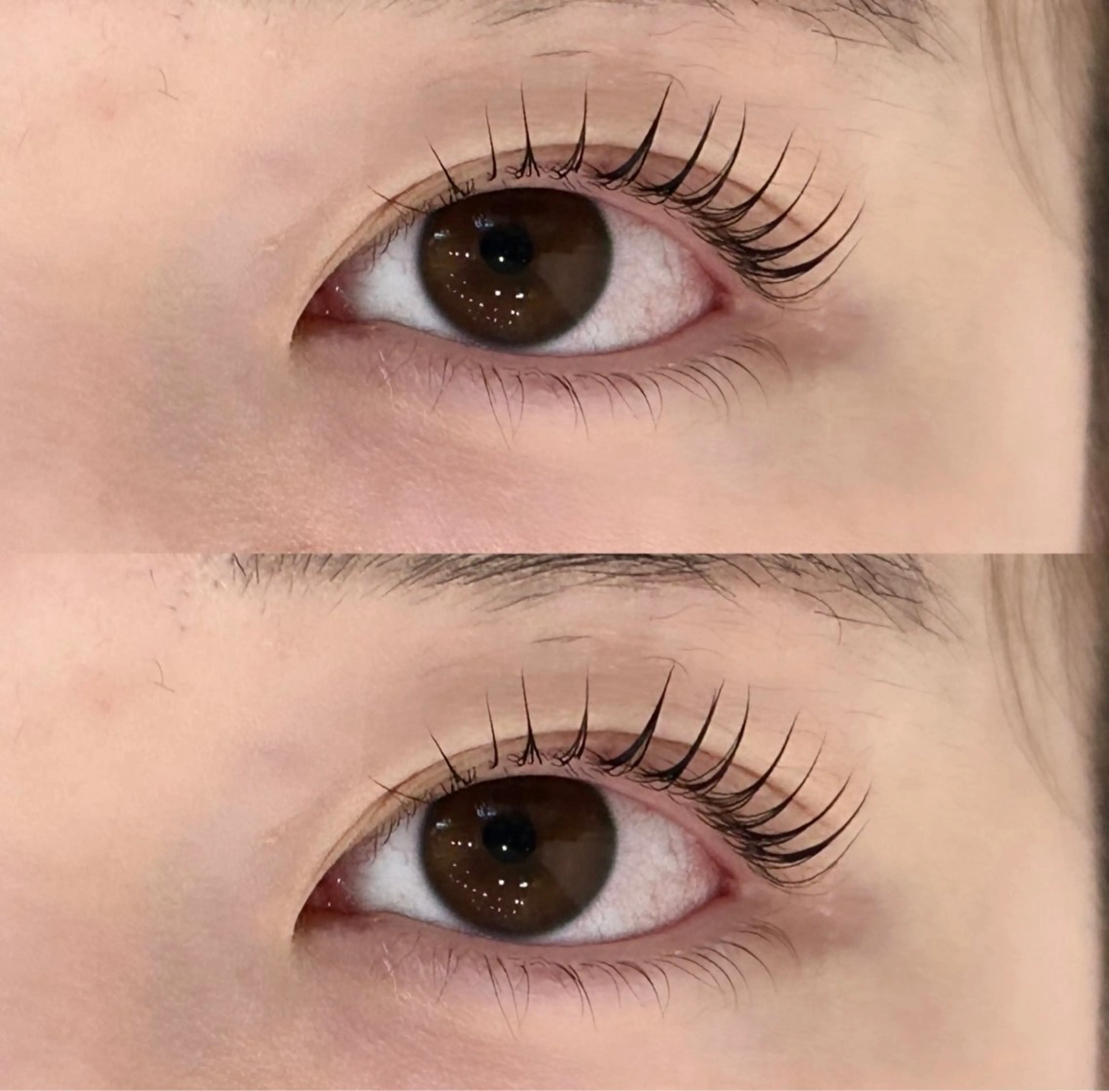 マツエク・マツパ パリジェンヌラッシュリフト 一重×まつ毛パーマ マリーテレジア モデルのマツエク・マツパデザイン