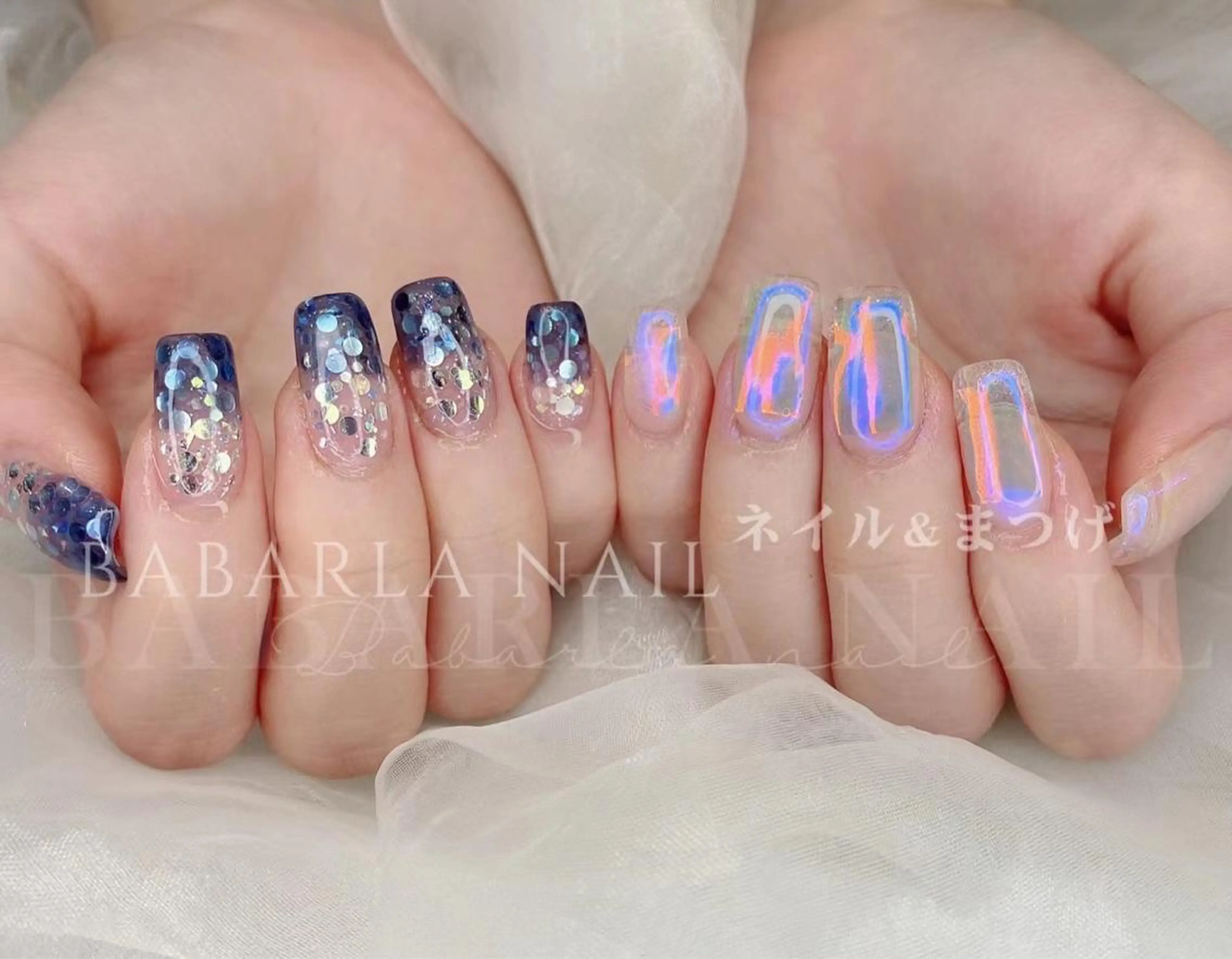 ネイル オーロラネイル Babarla Nailのネイルデザイン