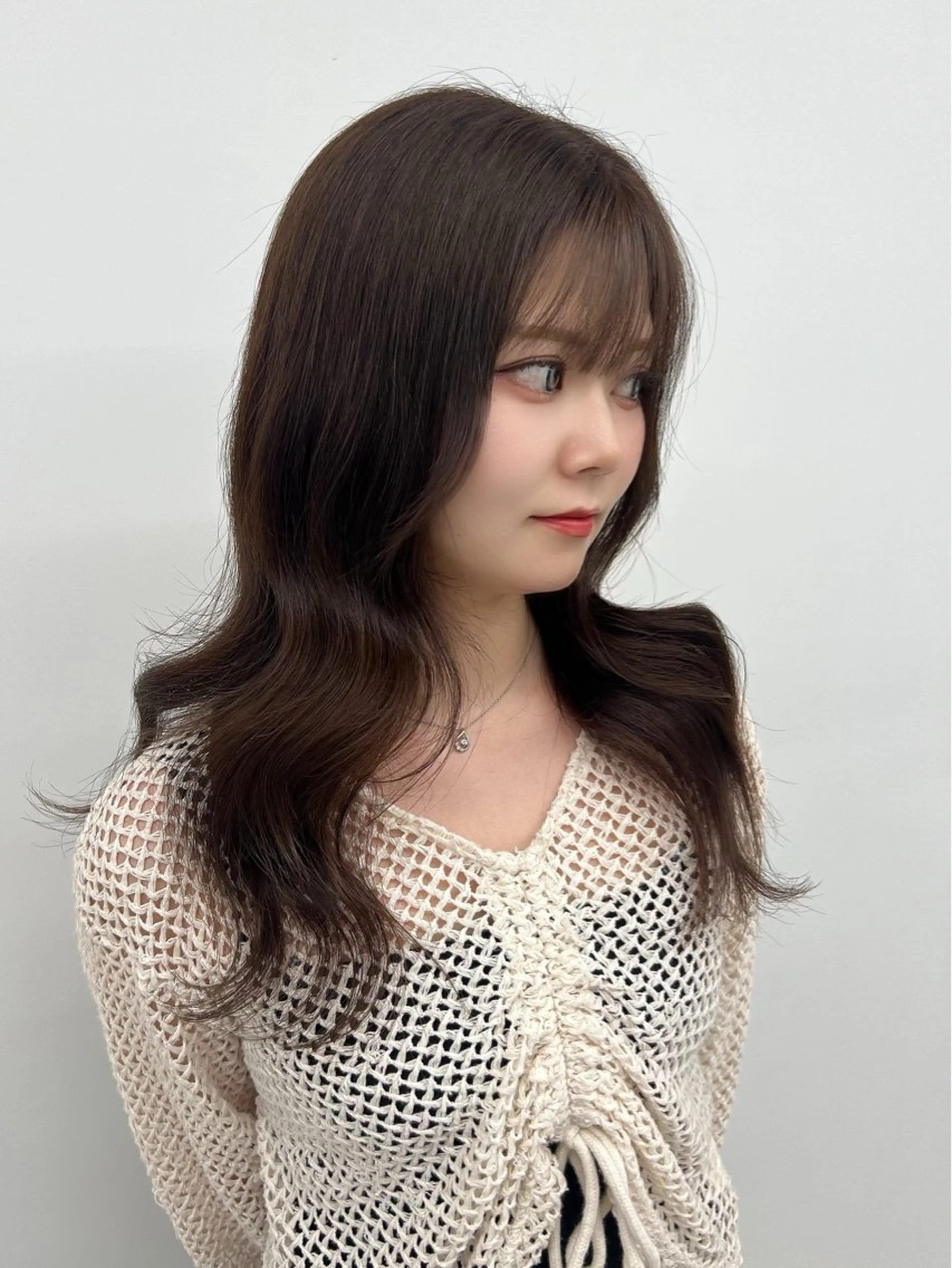 ロング カラー ブリーチ ブラウンカラー ココアブラウン ブリーチなしカラー トリートメント カット ヘアカラー トリートメント ハイトーン/エクステ /韓国ヘアKENTAのヘアスタイル