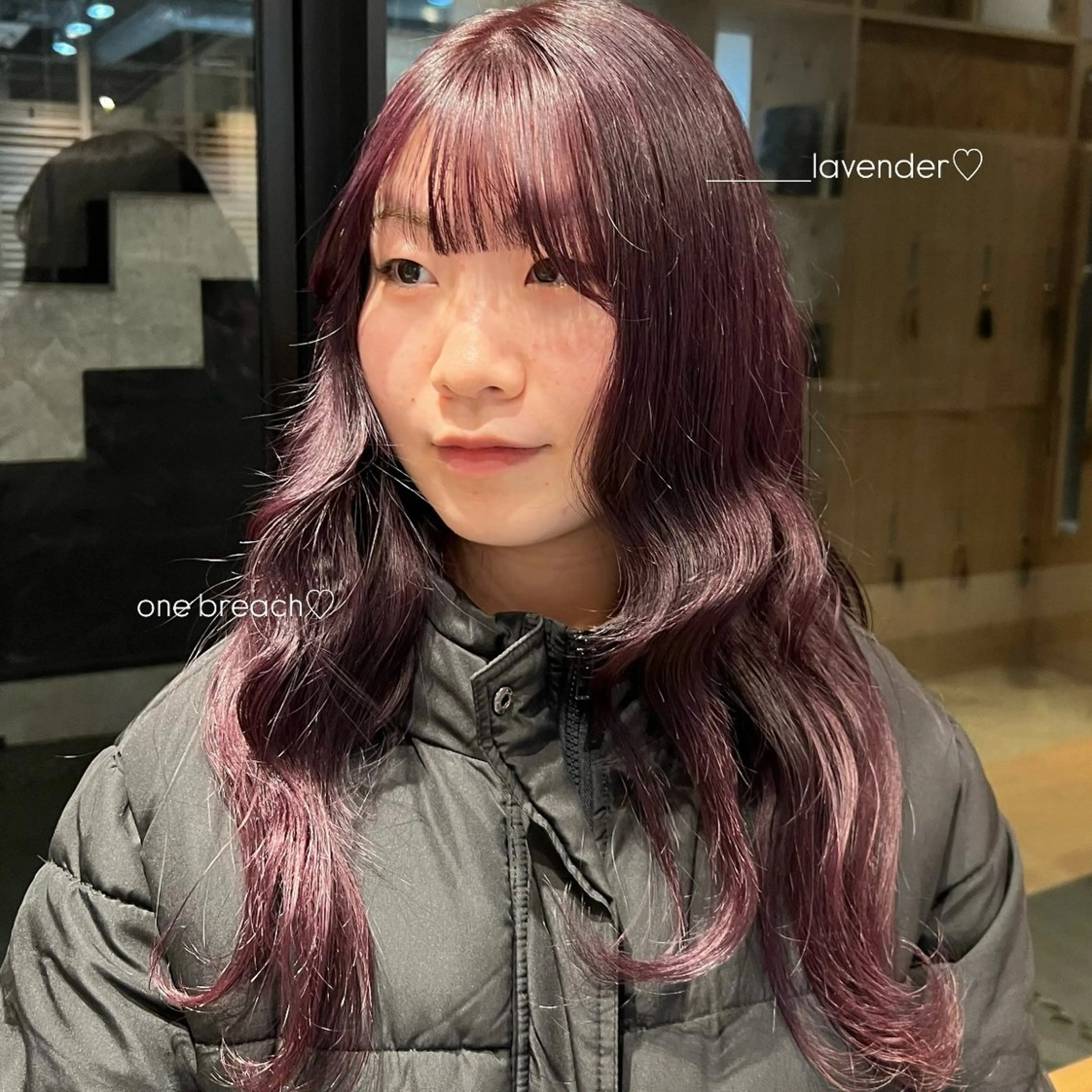 ロング カラー ブリーチ ラベンダーカラー 暖色カラー/透明感 🩰ayano♡のヘアスタイル