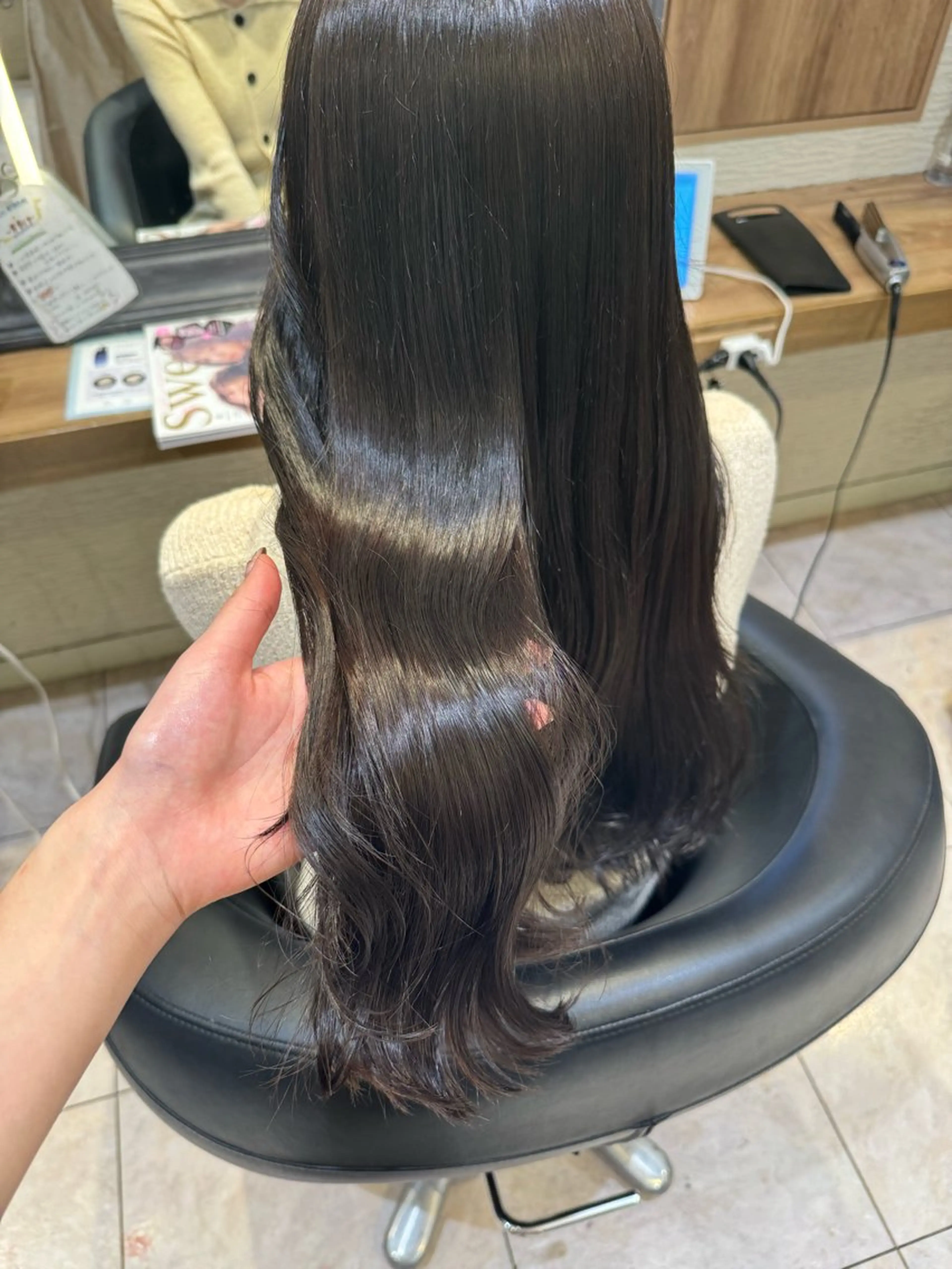 ロング トリートメント 赤み消しカラー🌱 YUZUKI🫧のヘアスタイル