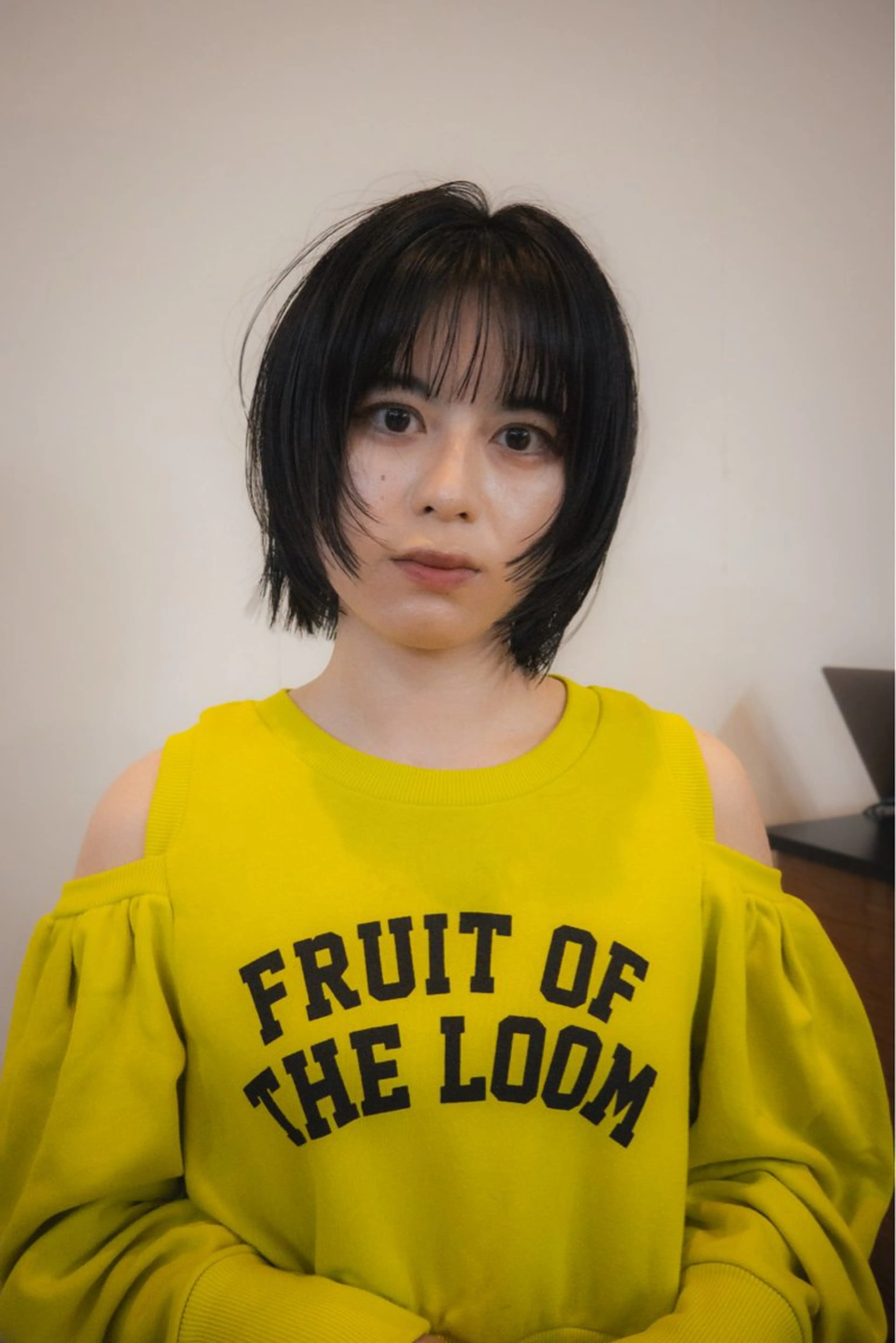 ミディアム ボブレイヤー募集中 出島　凜平のヘアスタイル