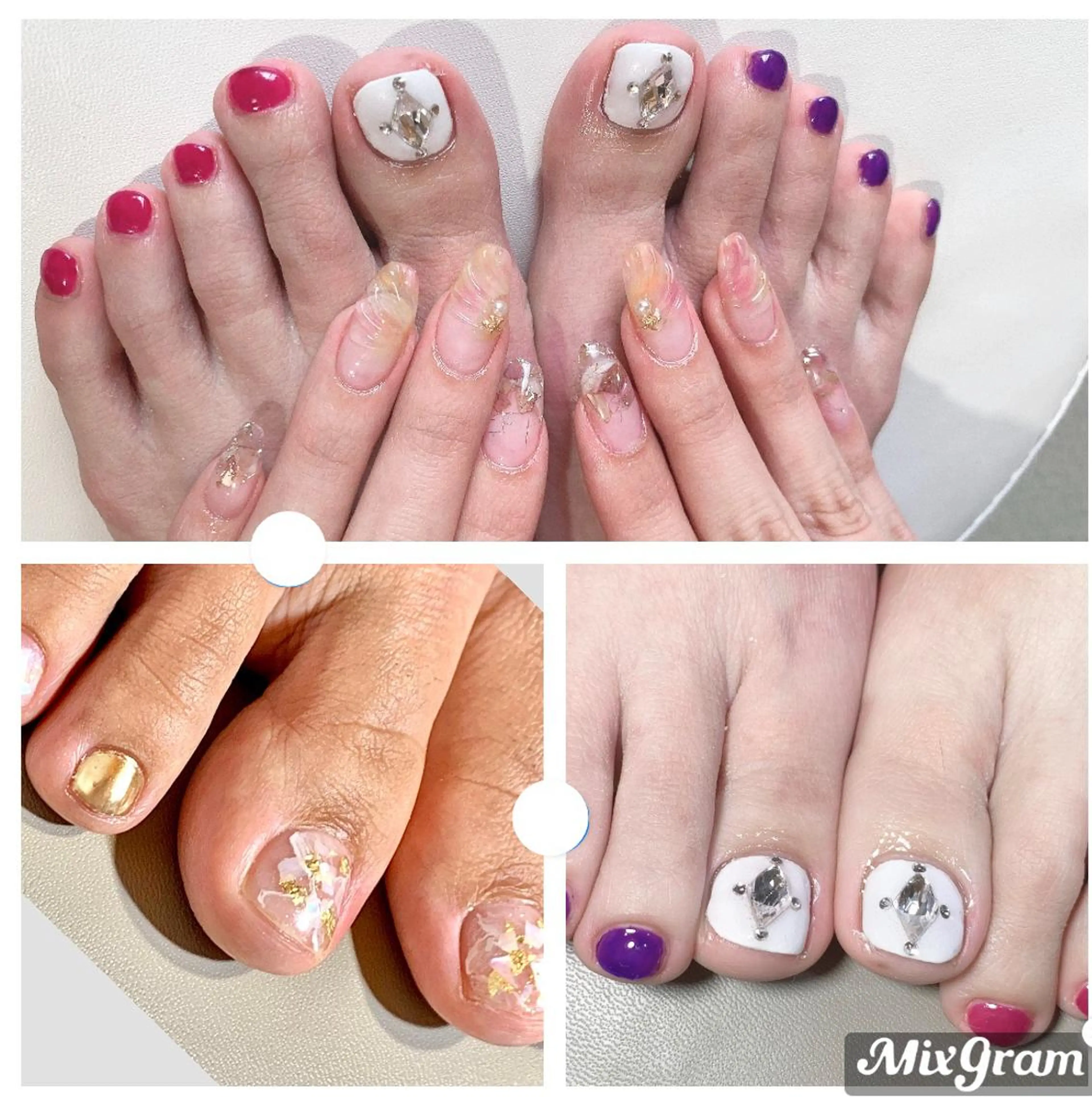 ネイル フットネイル 蓑原 佳央里のネイルデザイン