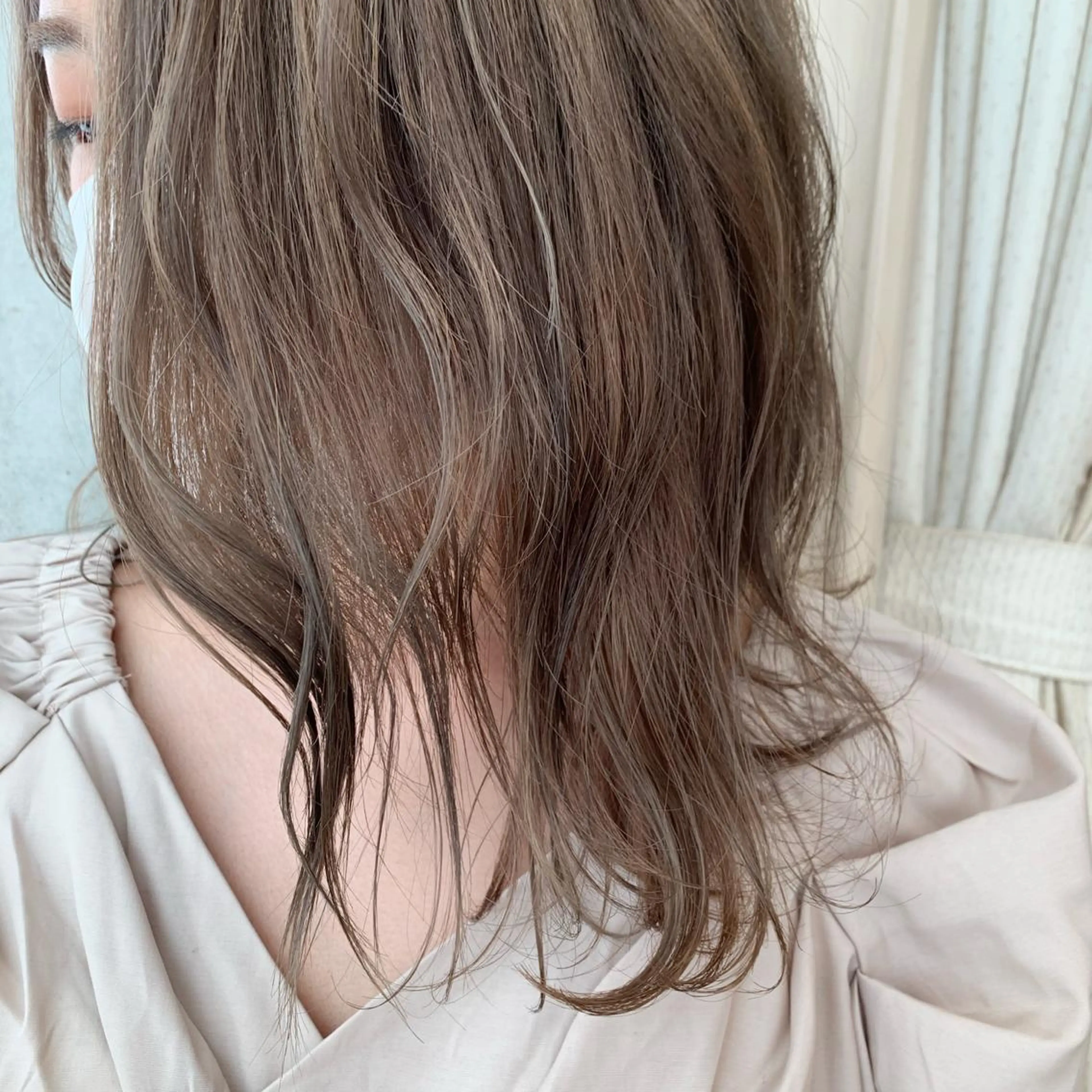 ミディアム カラー ヘアカラー トリートメント サソウ ユリエ🥥のヘアスタイル