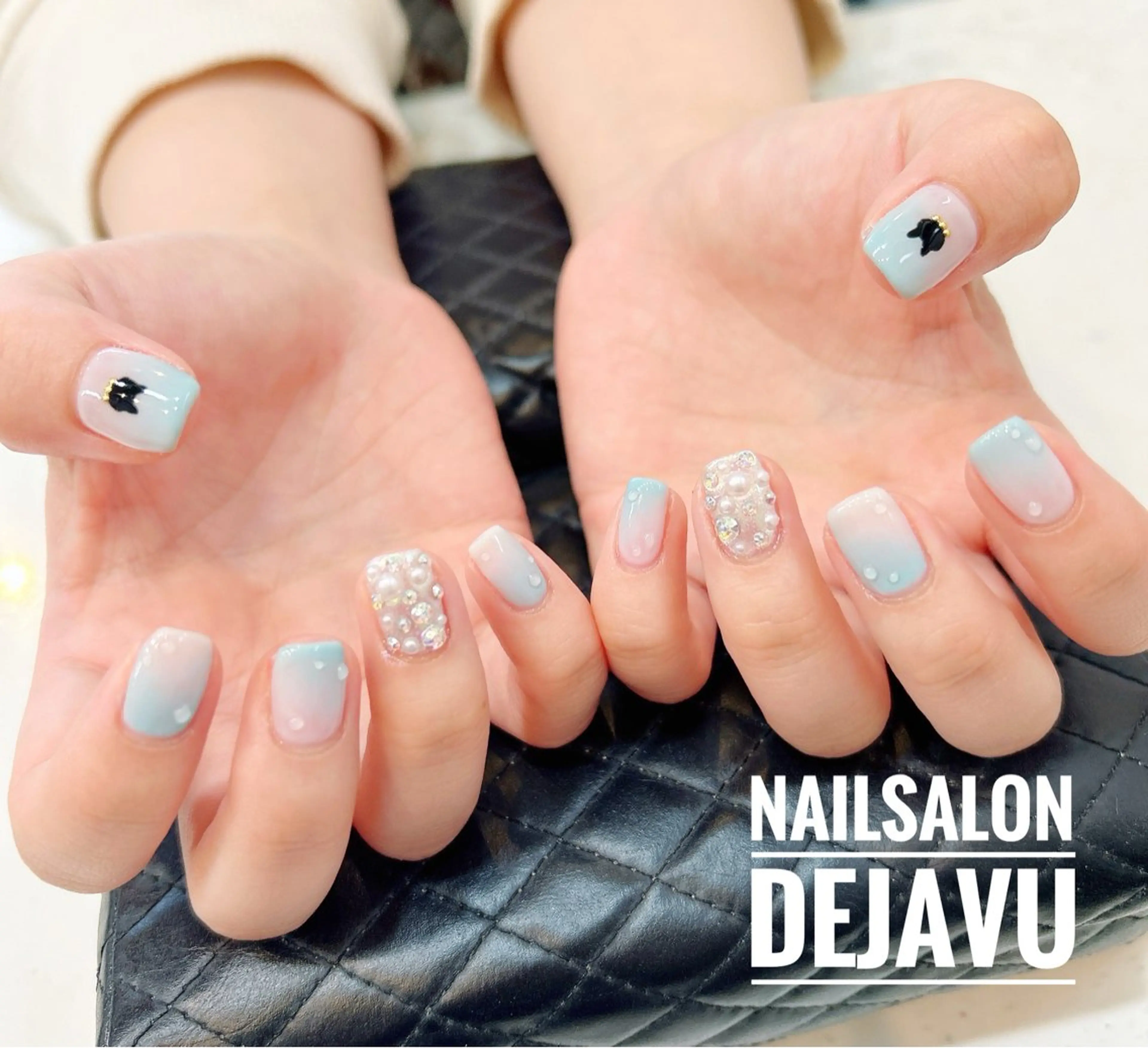 ネイル ストーンネイル ハンドネイル Nailsalon Dejavuのネイルデザイン