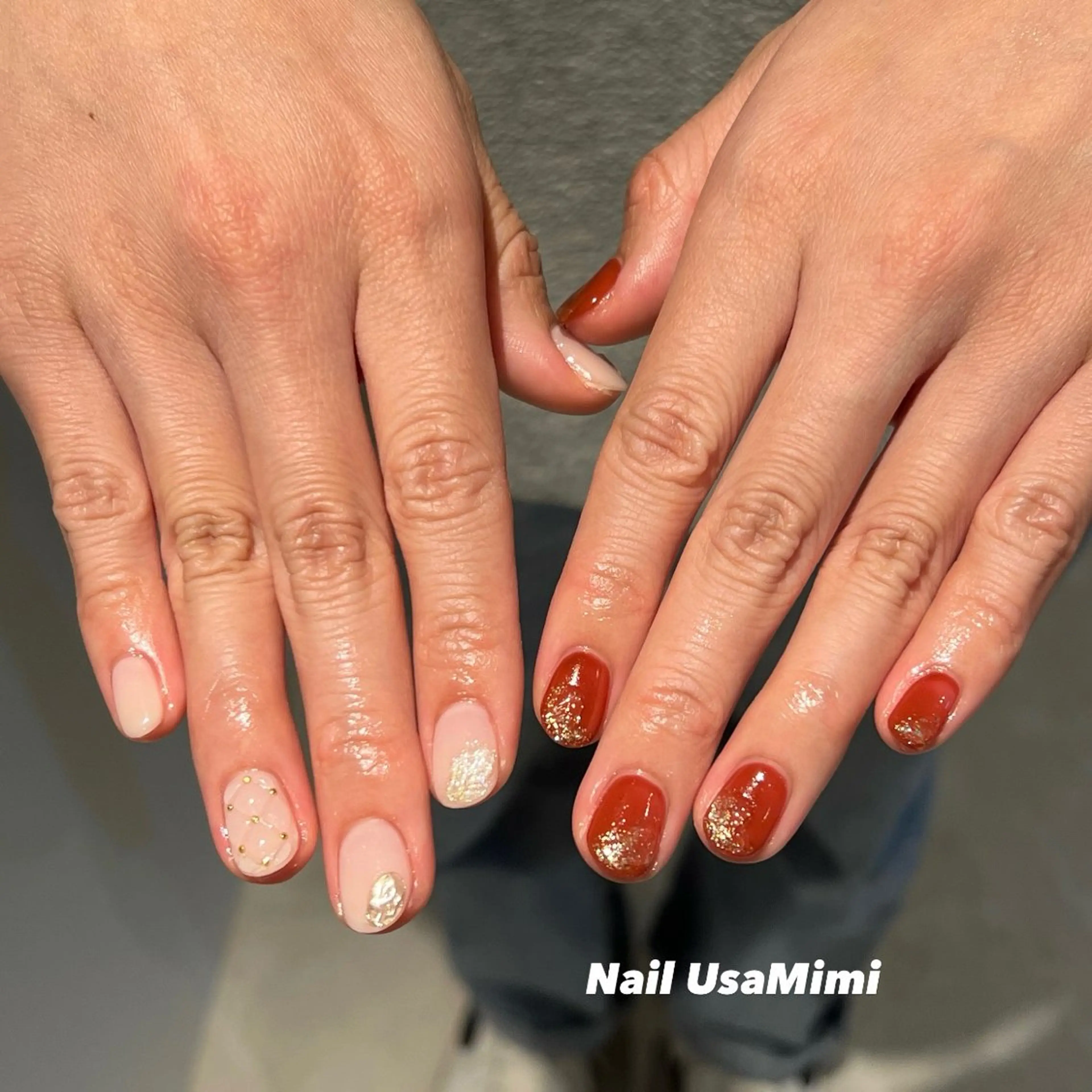 ネイル オフィスネイル ハンドネイル 本町NailUsa Mimi RIKOのネイルデザイン