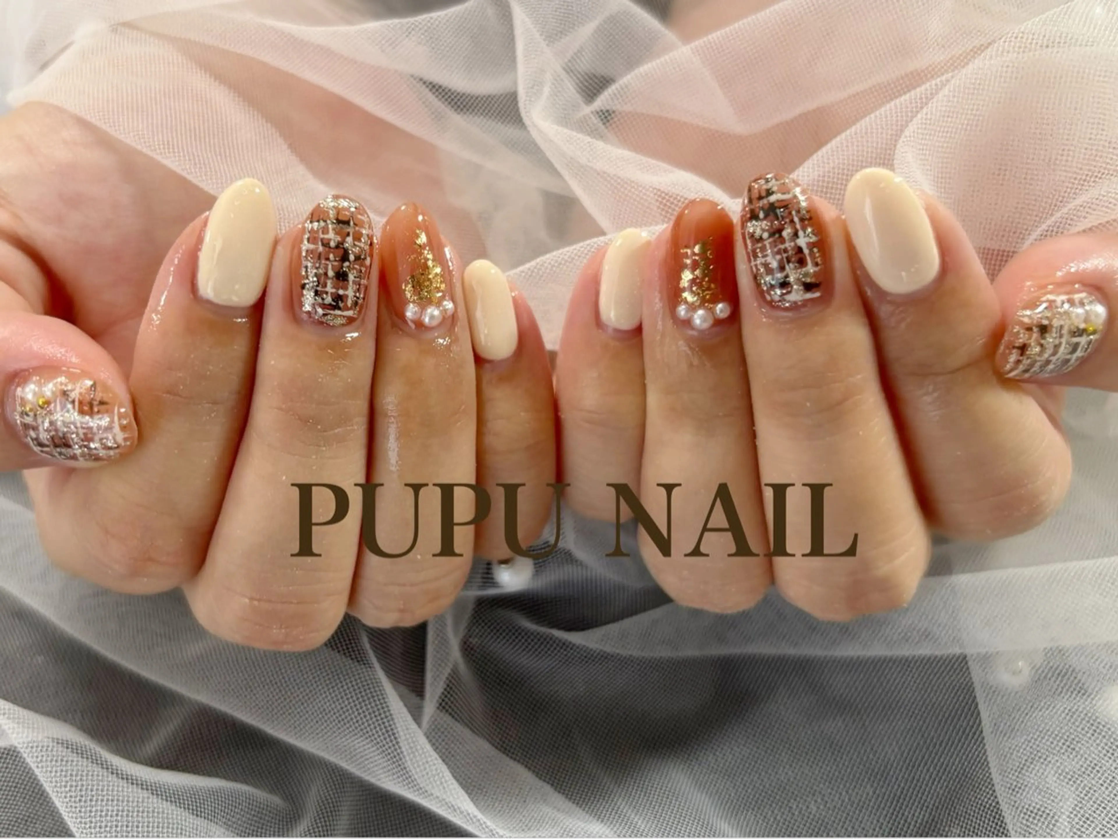 ミディアム ハンドネイル Re:Nail Formula所属・kido chieのネイルデザイン