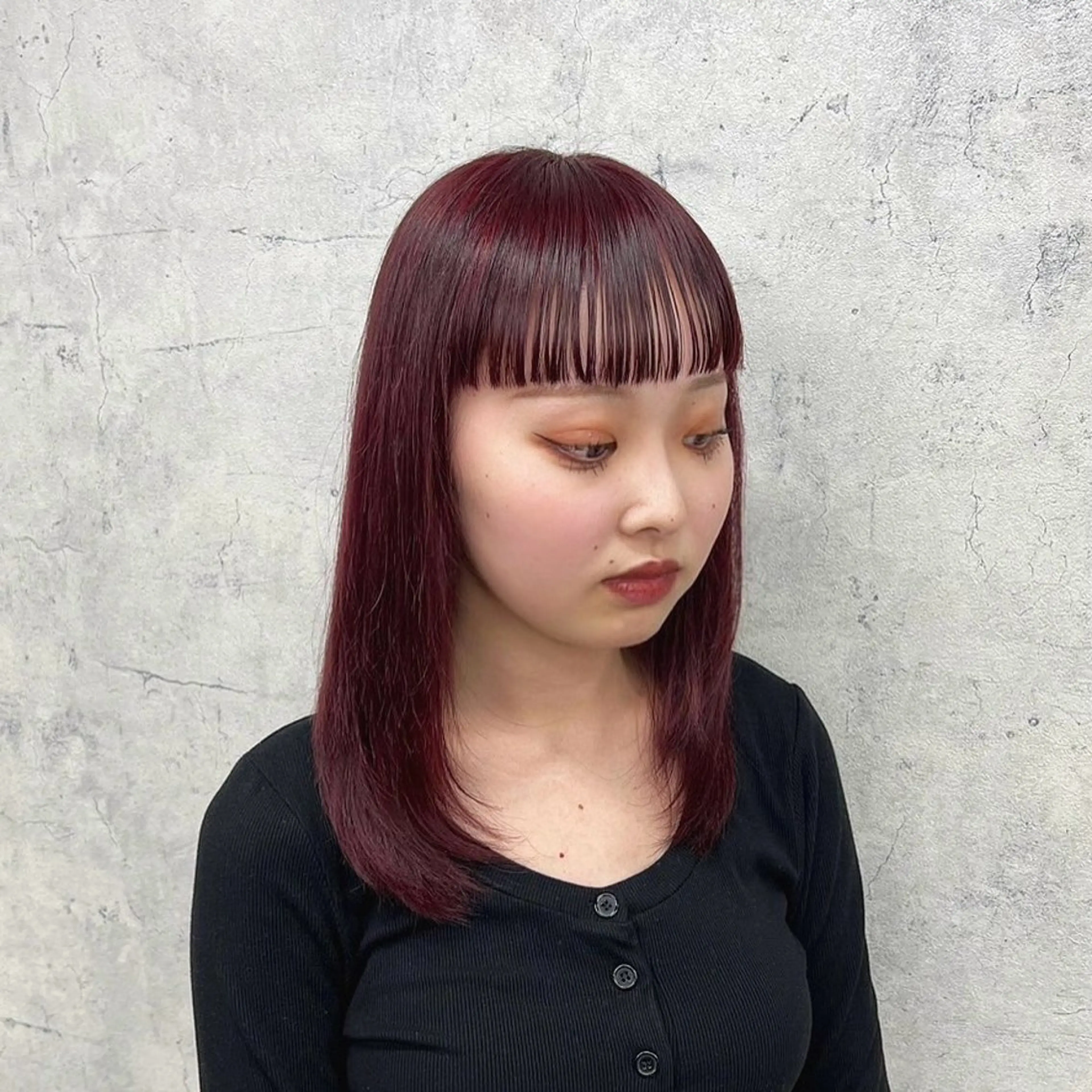 セミロング カラー JUNSHIN🦋 ヘアセット／カラーのヘアスタイル